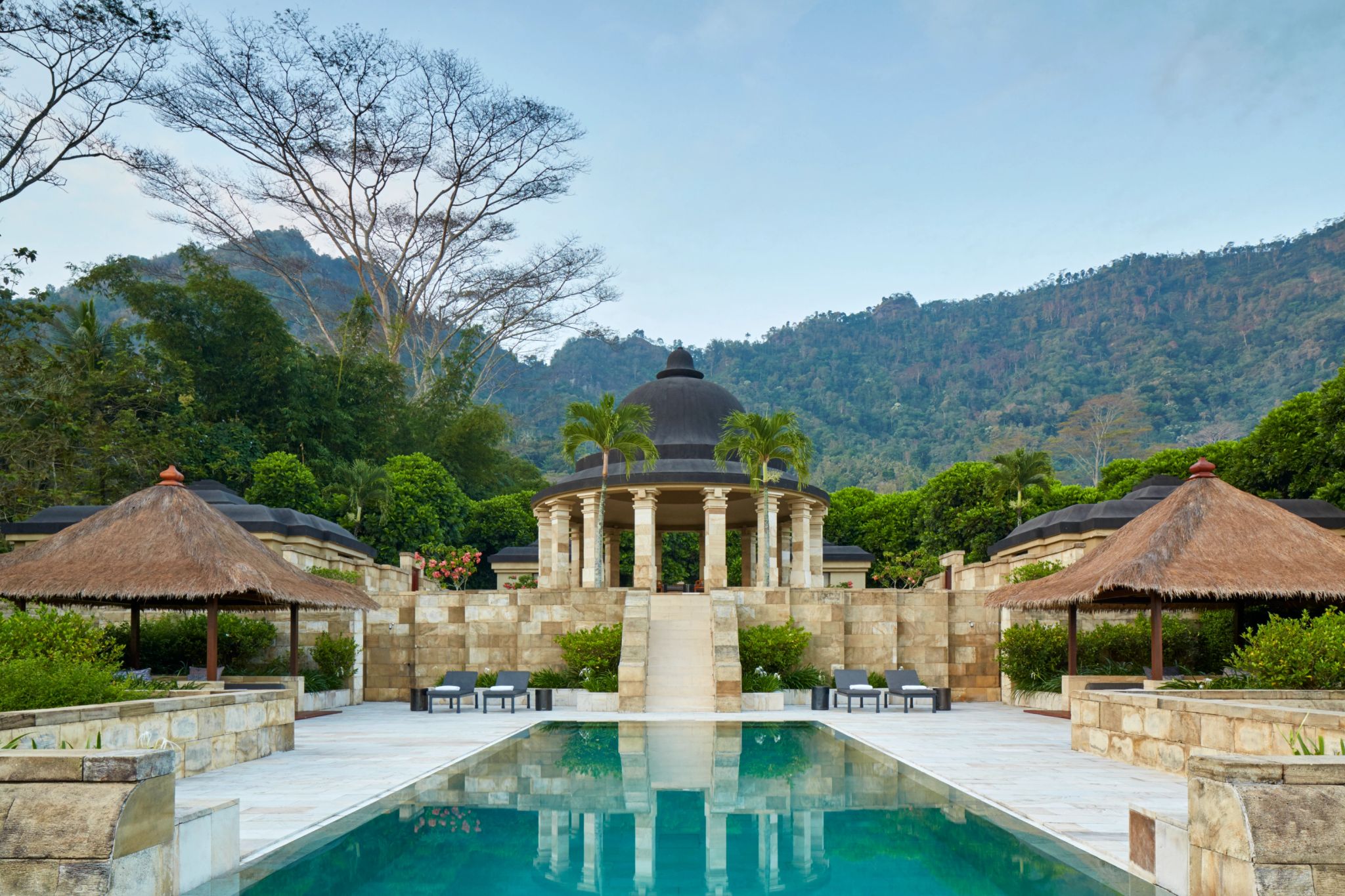 piscina privativa - suite java - area livre