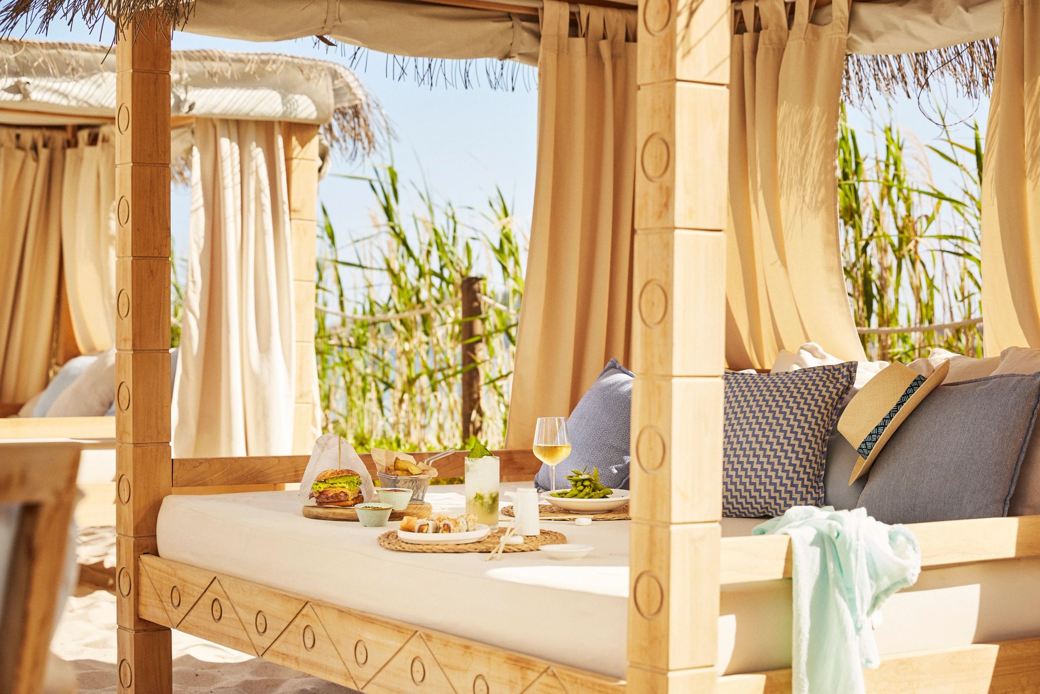 Cabanas do Restaurante Chambao By the Beach cabana na praia - lazer ao ar livre - area gourmet