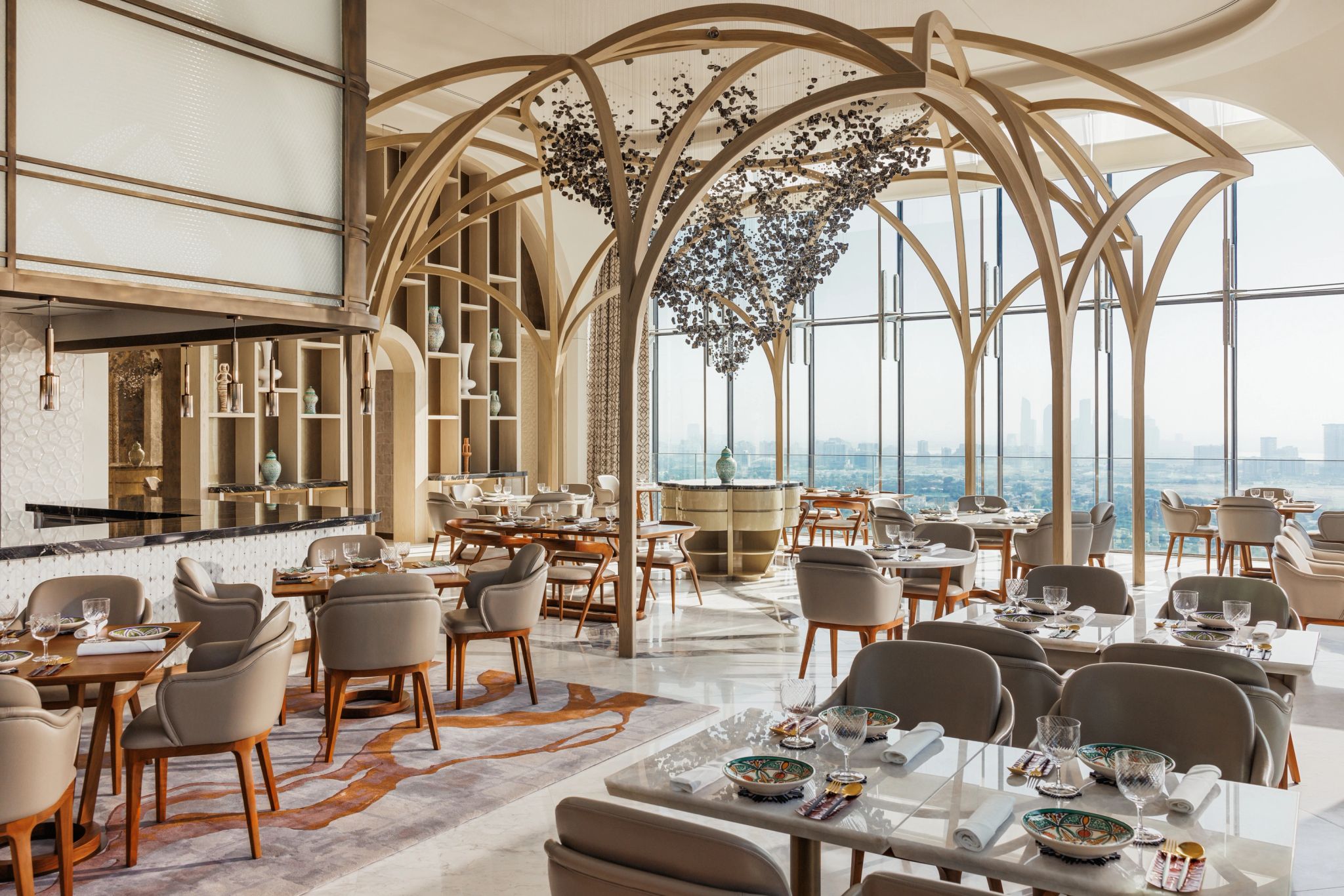 decoraçao de luxo – vista panoramica – alta gastronomia 