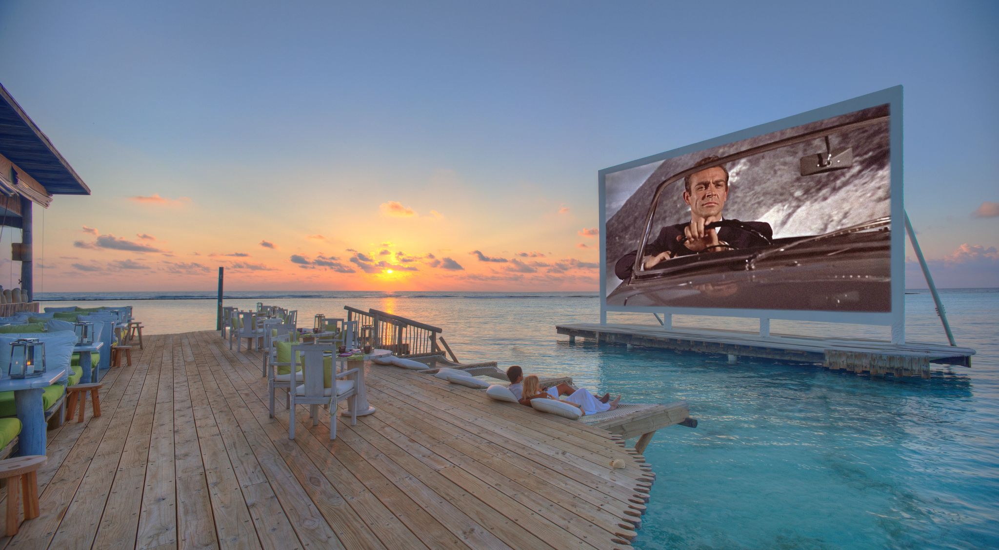 Restaurante  Director_s Cut and Cinema Paradiso terraço gourmet - restaurante ao ar livre - cinema ao ar livre