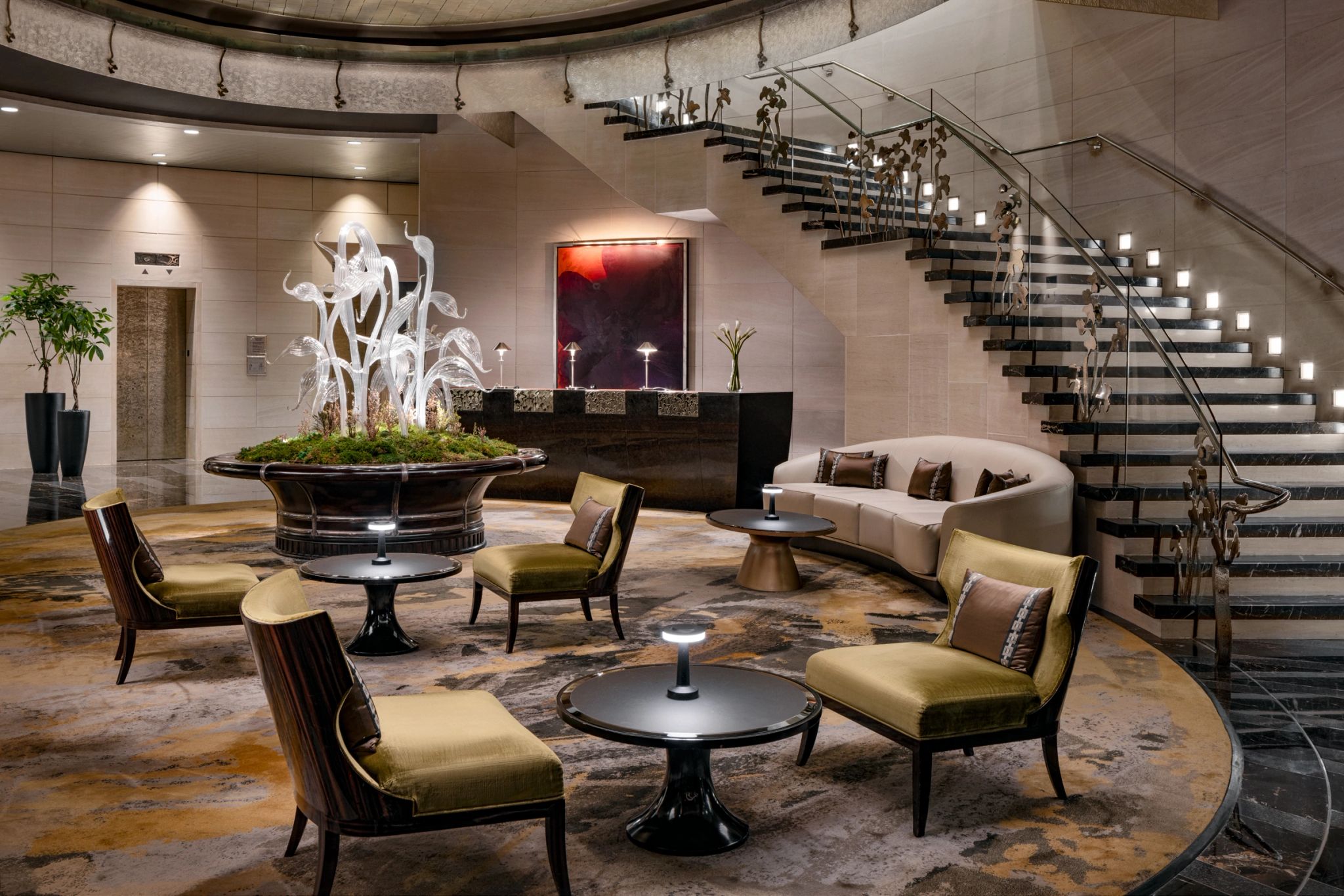 hotel moderno - areas comuns hotel - lobby moderno