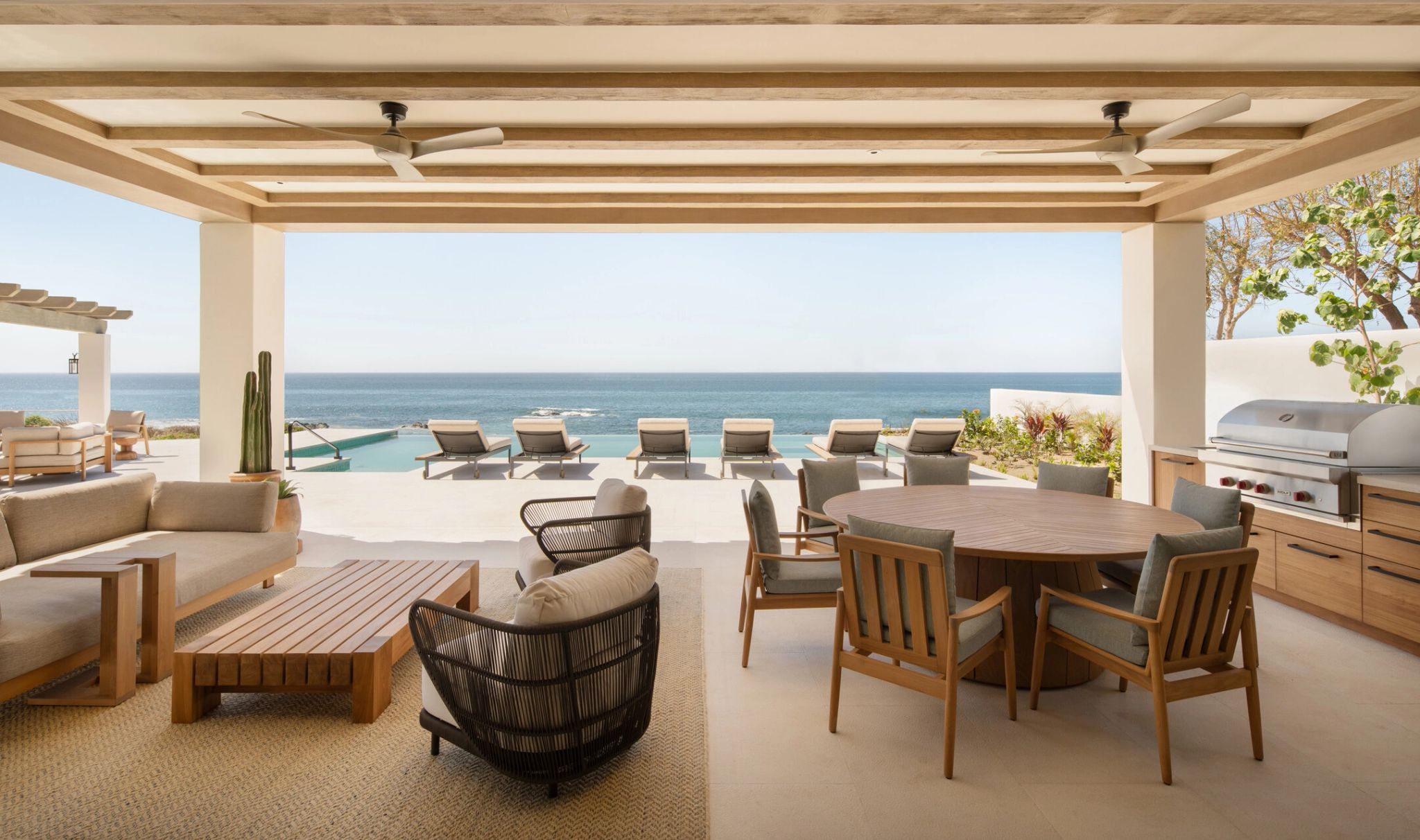 area gourmet - vila frente mar - area externa vila