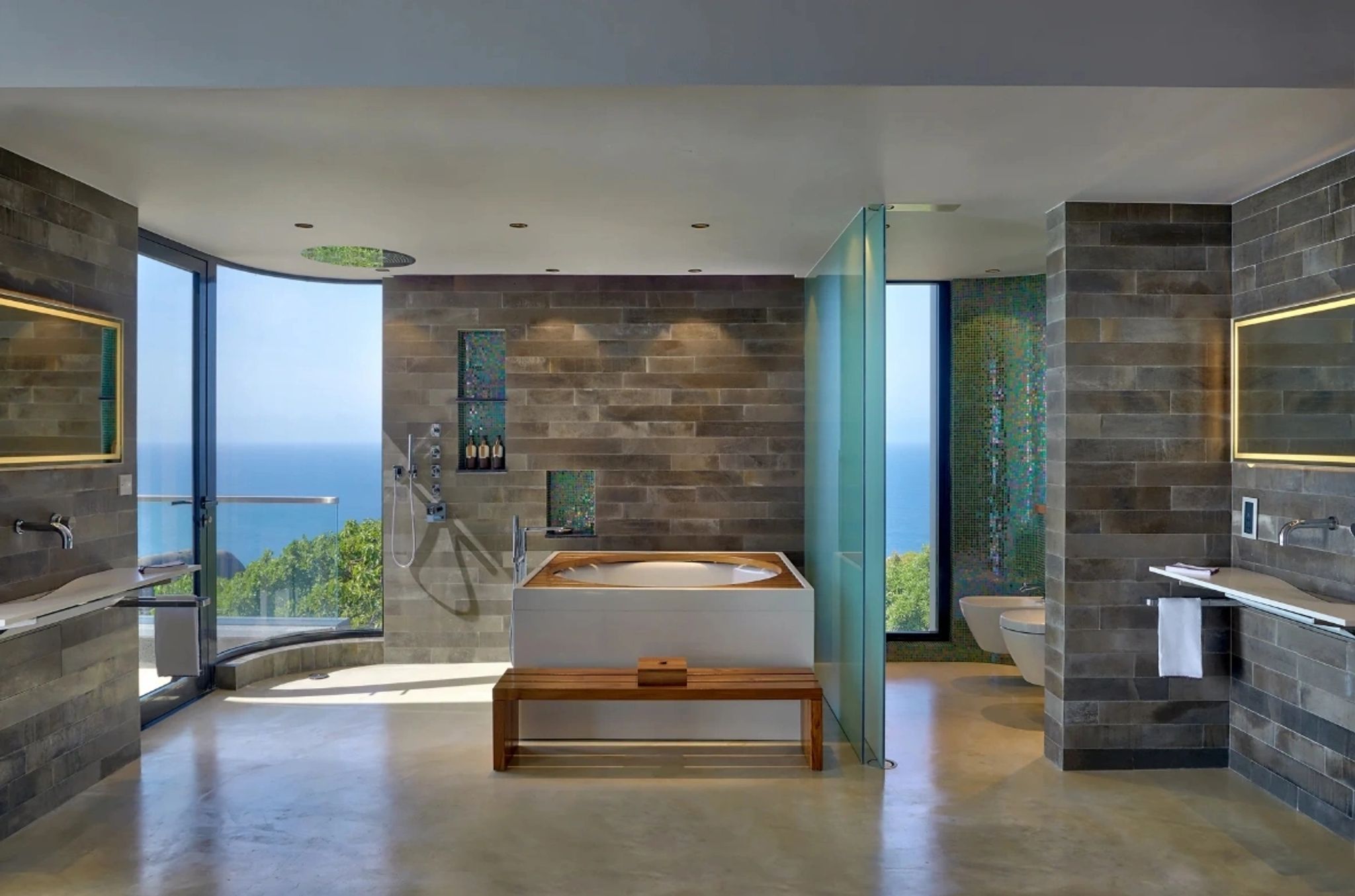 Ocean Sounds banheiro ocean sounds - banheira suite master - banheiro luxo seychelles