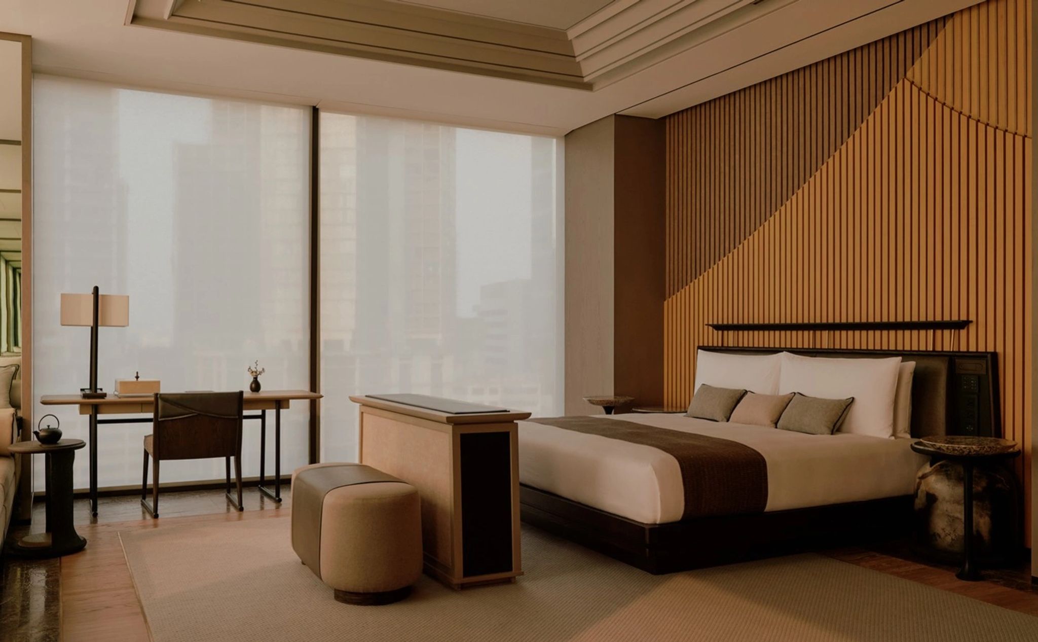 Corner Suite suite de luxo - suite com vista - suite vista panoramica bangkok