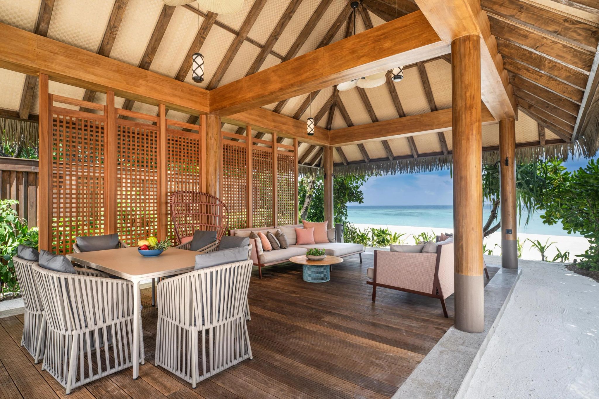 Three Bedroom Beach Residence Pool area gourmet - sala de estar - vista mar - casa vista mar - arquitetura rustica