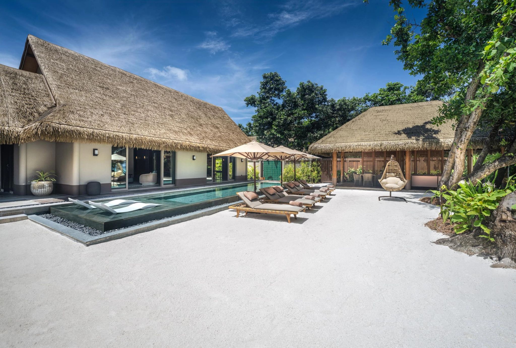 Three Bedroom Beach Residence Pool terraço privativo - piscina externa - piscina ao ar live - casa com piscina