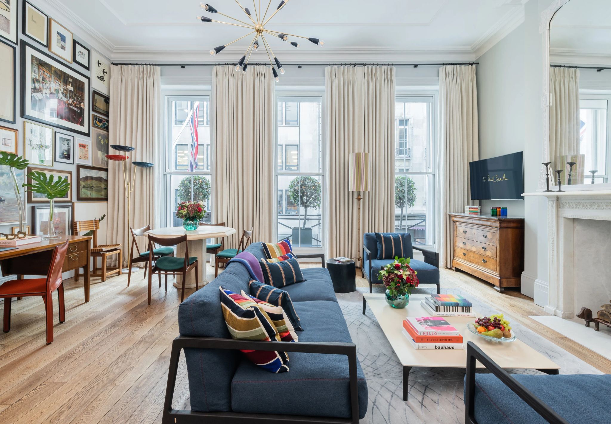 Sir Paul Smith Suite suite exclusiva - sala de estar aconchegante - decoraçao fashionista