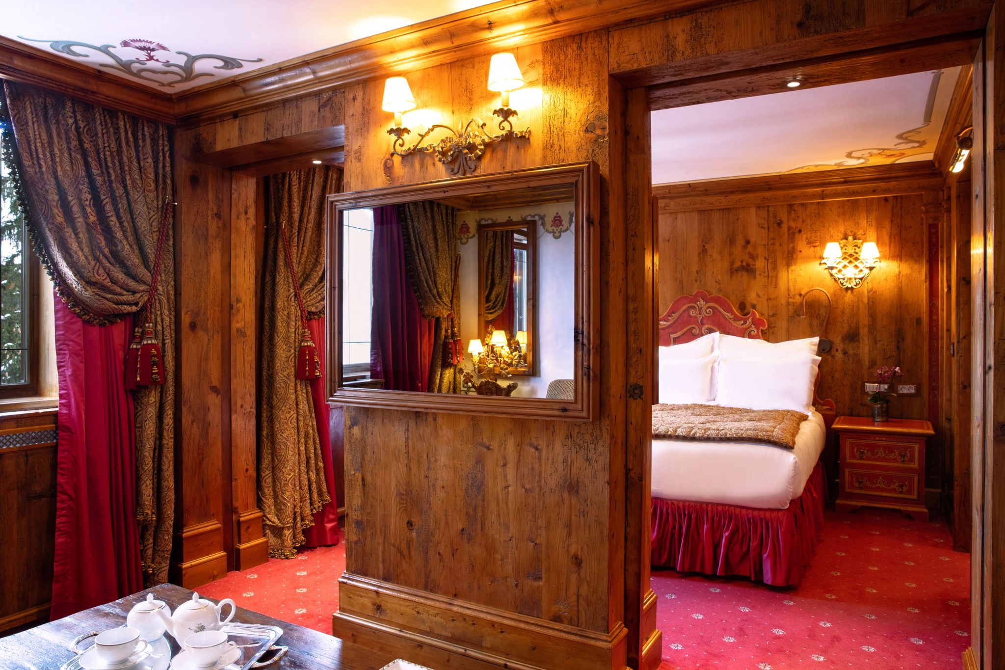 Deluxe quarto do hotel - decoracao de luxo