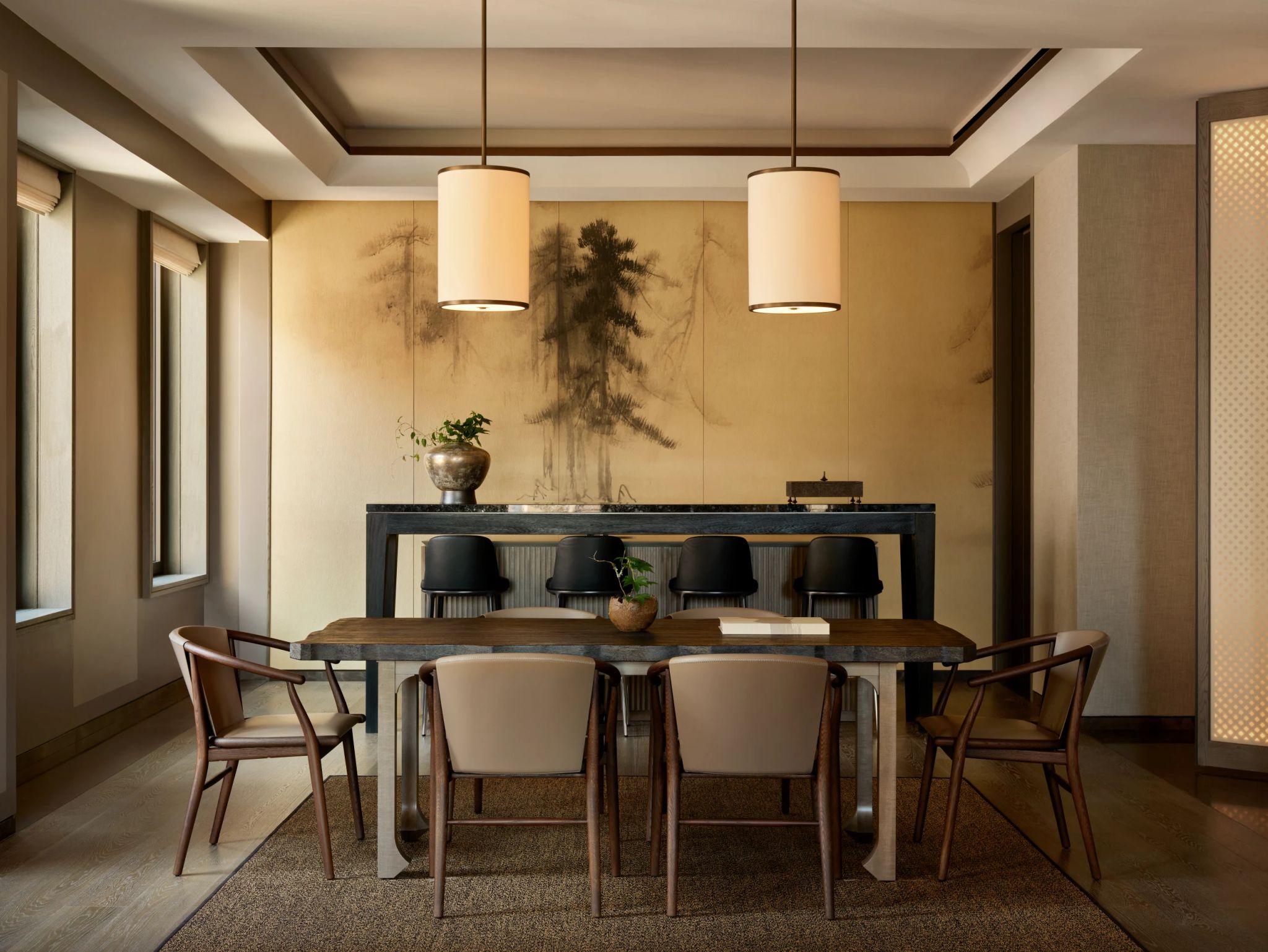 sala de jantar da suite - suite de luxo