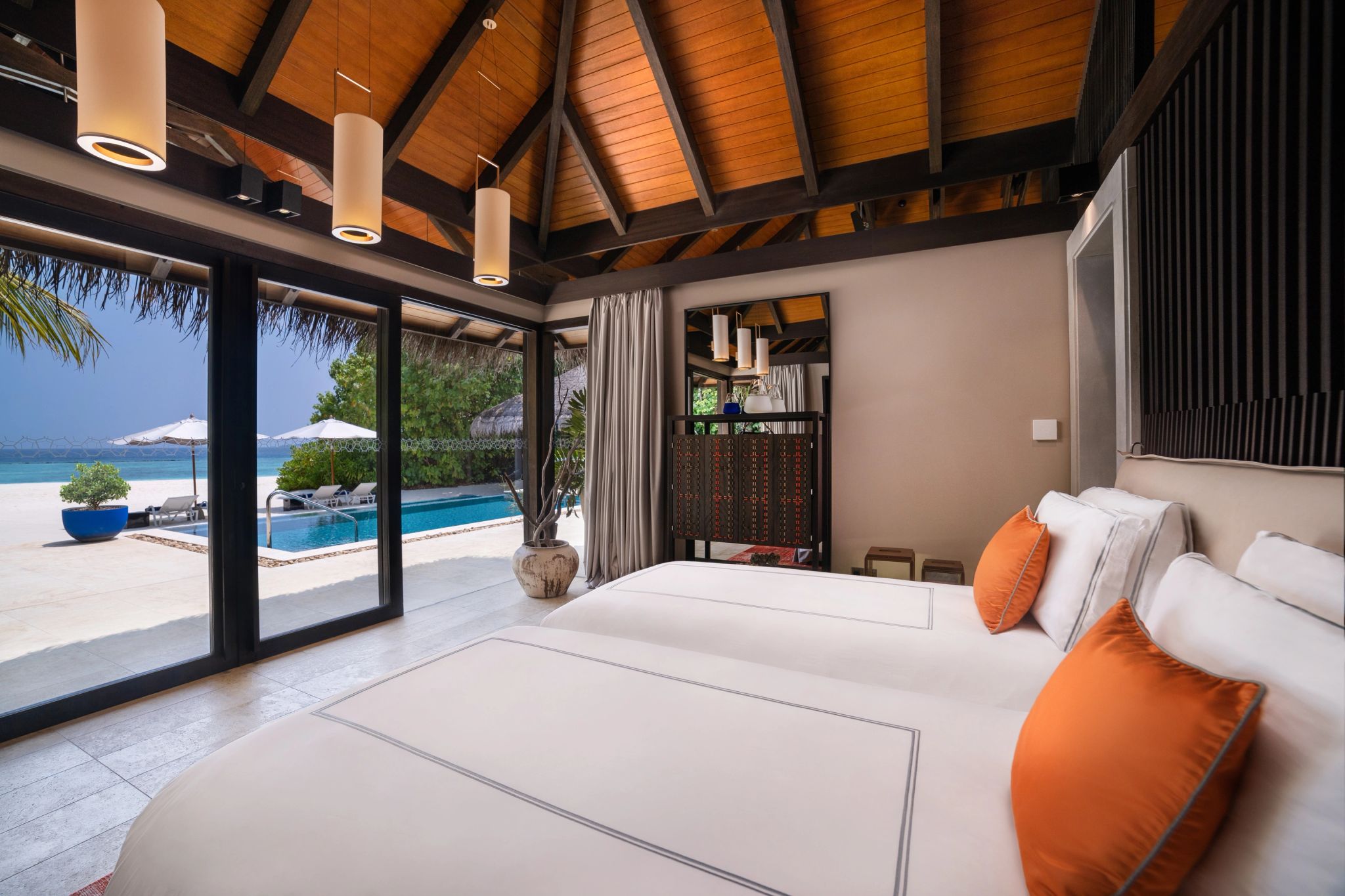 suite cama twin – suite vista mar - decoraçao rustica