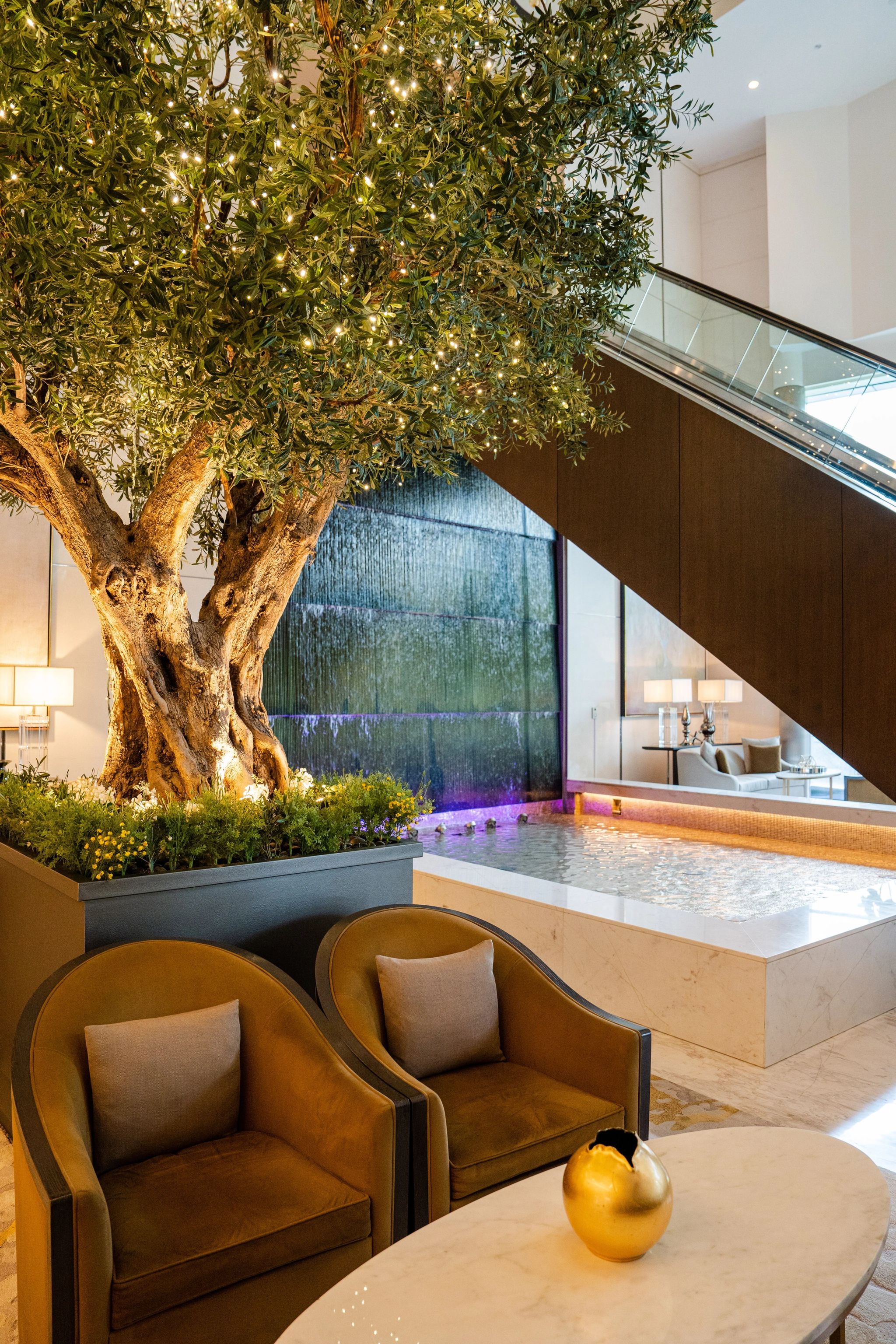 Address Downtown lobby de luxo - recepcao do hotel - design de interiores