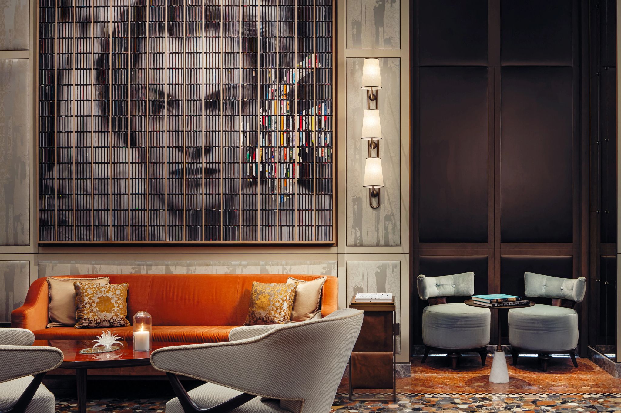 Grande Salão lounge hotel – obras de arte - decoraçao elegante