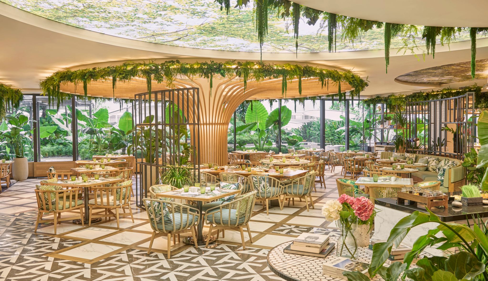 Restaurante Embu decoraçao tropical – alta gastronomia - restaurante de luxo - comida internacional