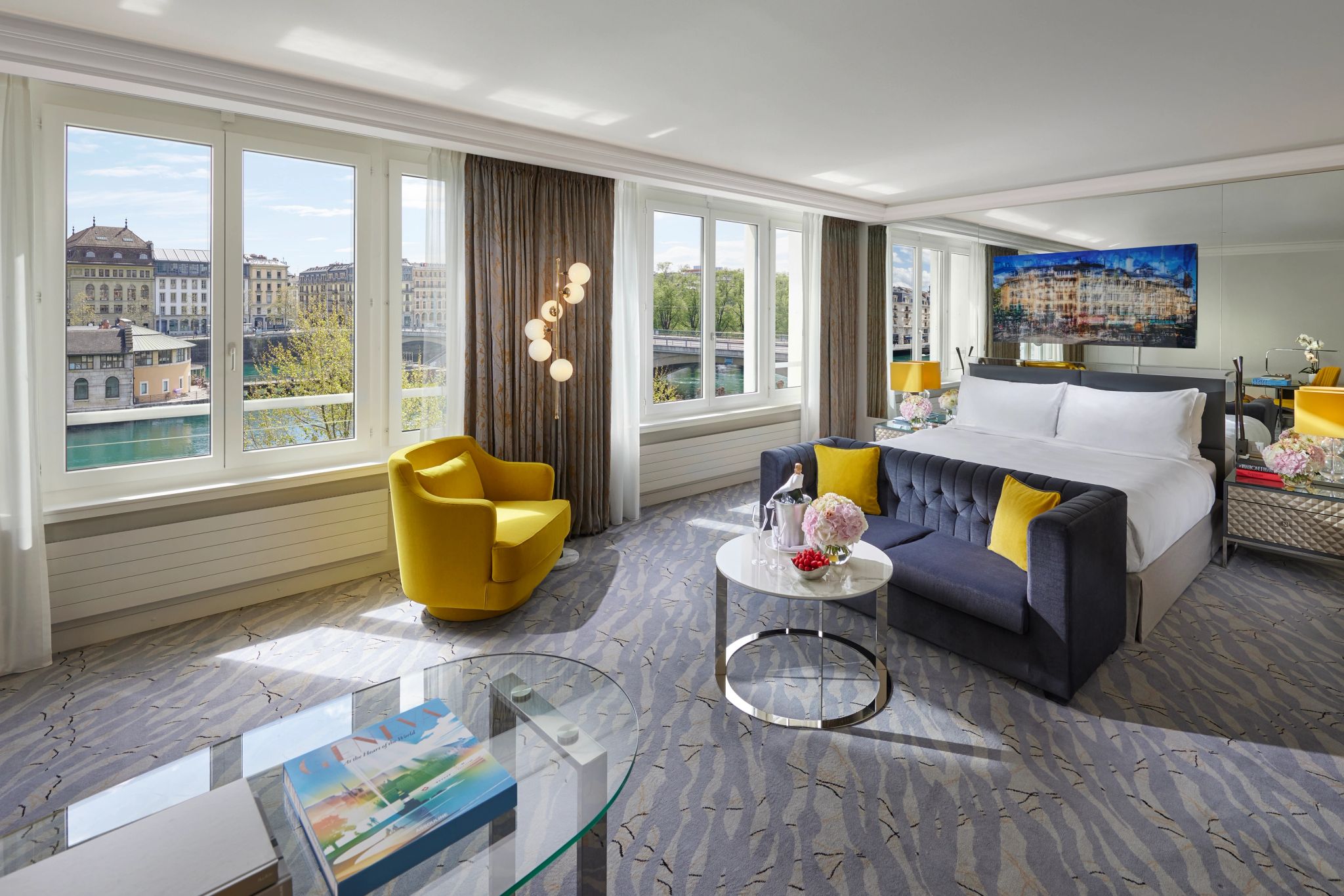 suite com vista - cama de casal - decoracao de luxo