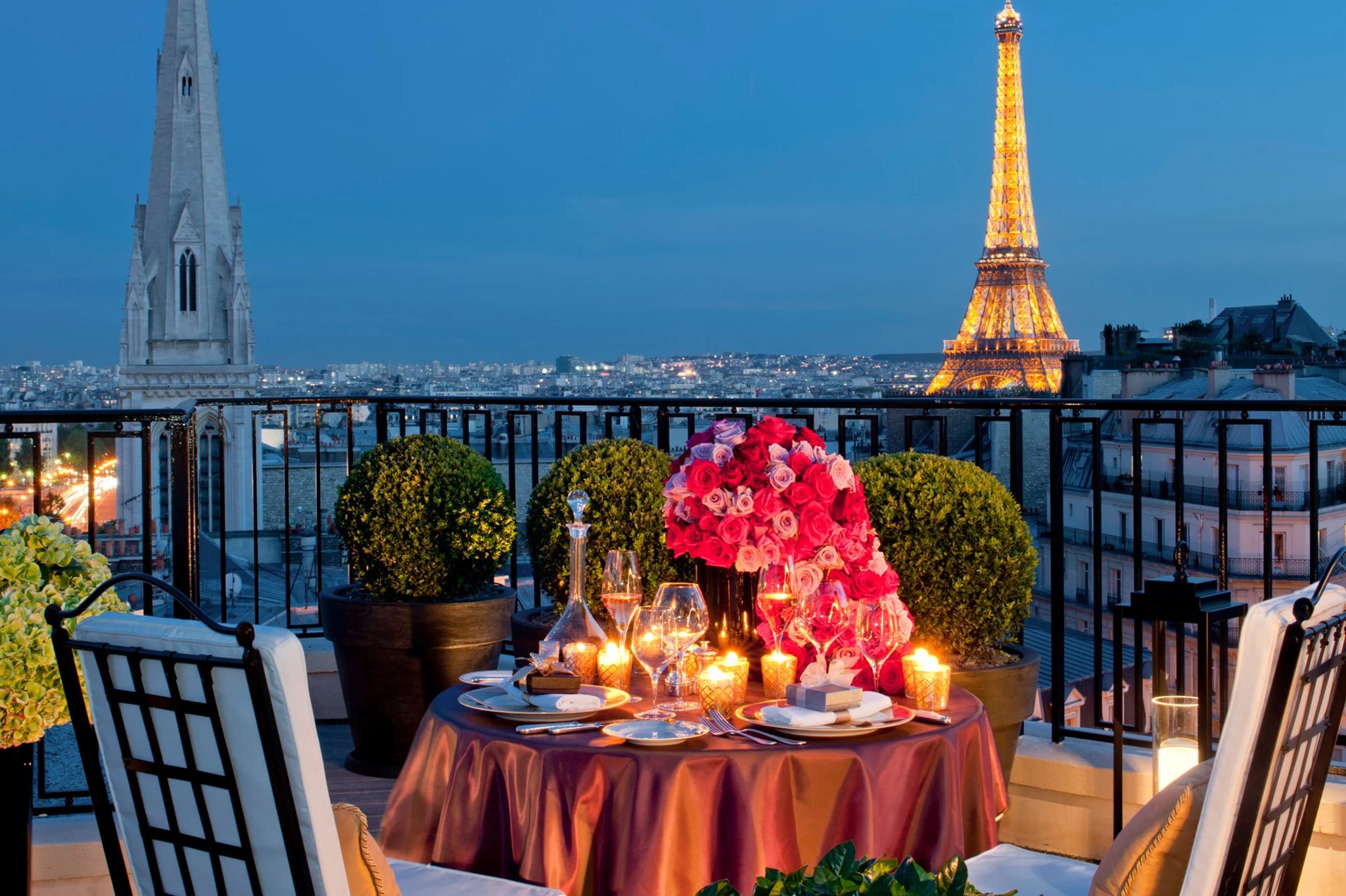 jantar romantico na suite - jantar em paris - fs paris