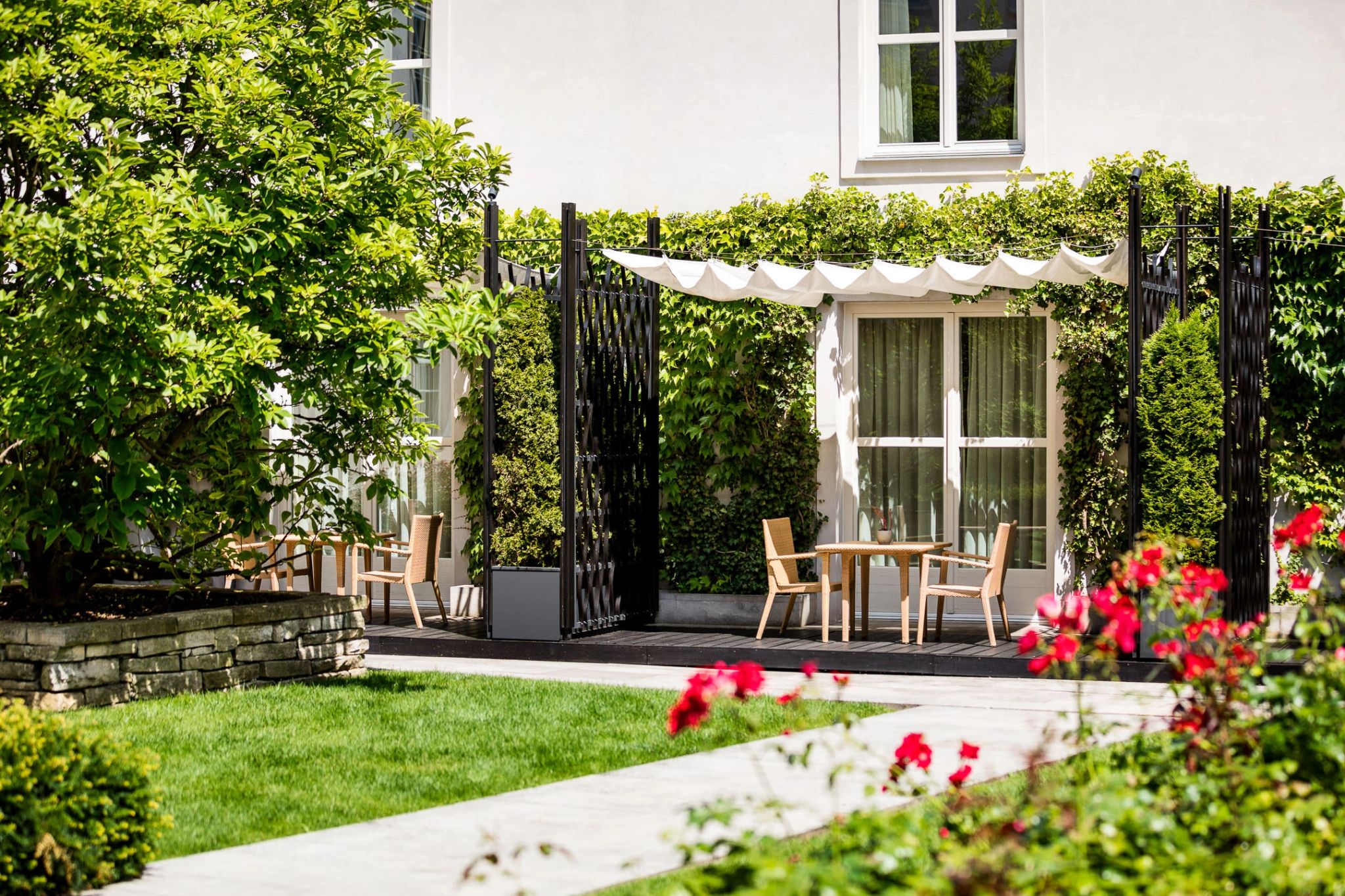 Deluxe Terrace area externa quarto – varanda privativa – quarto com varanda