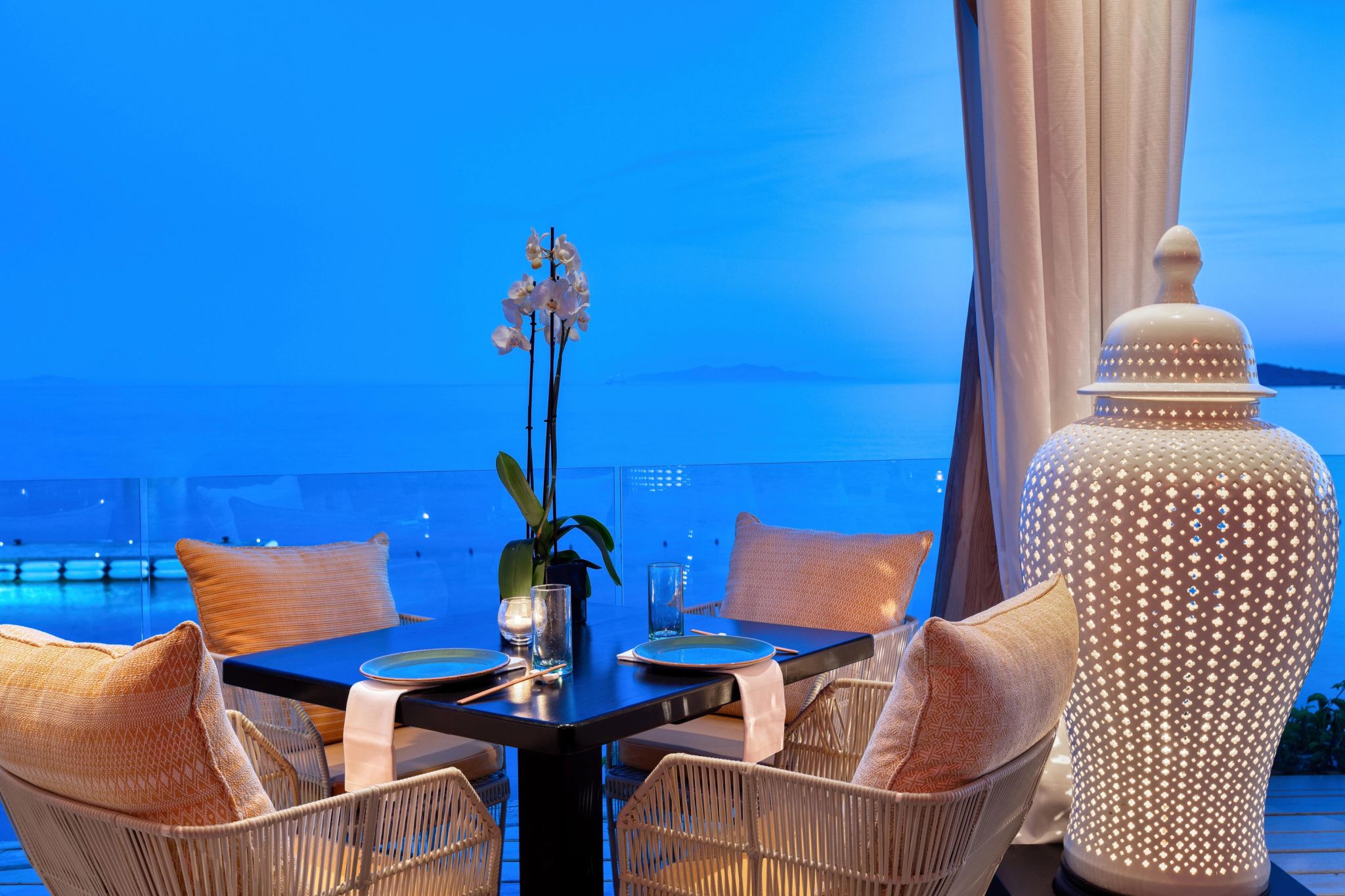 area gourmet - bar de luxo - bar frente mar - vista mar