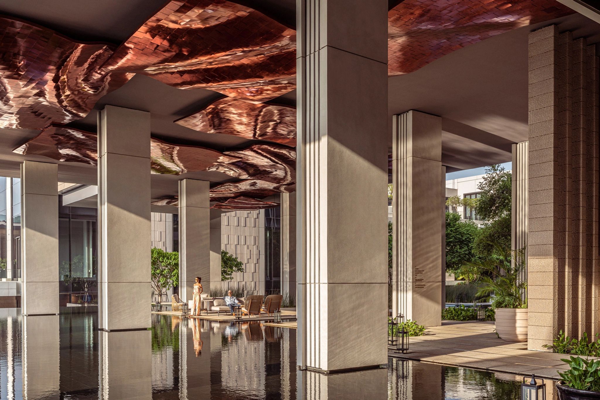 Exterior do hotel arquitetura moderna - hotel moderno - design contemporaneo