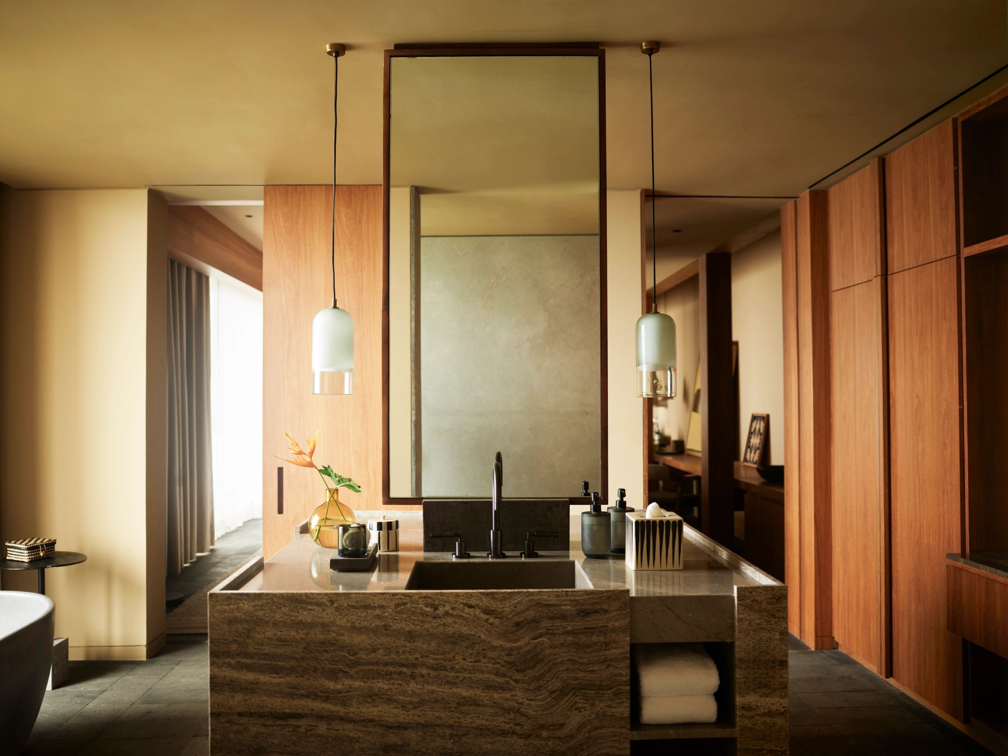 Mountain Studio Suite banheiro da suite - banho premium - amenidades de luxo