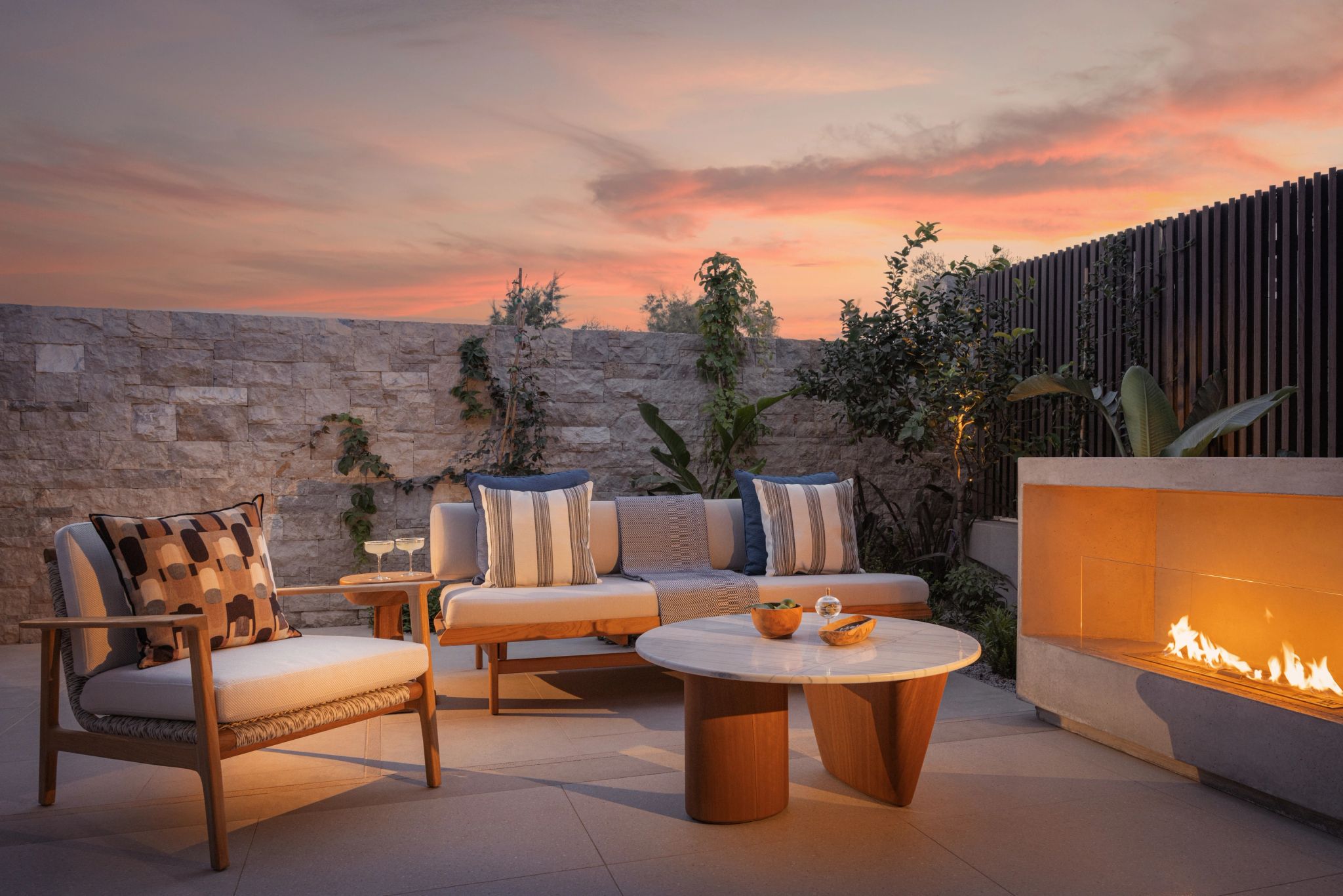 Aesthesis Bungalow King terraço - lareira – decoracao de luxo