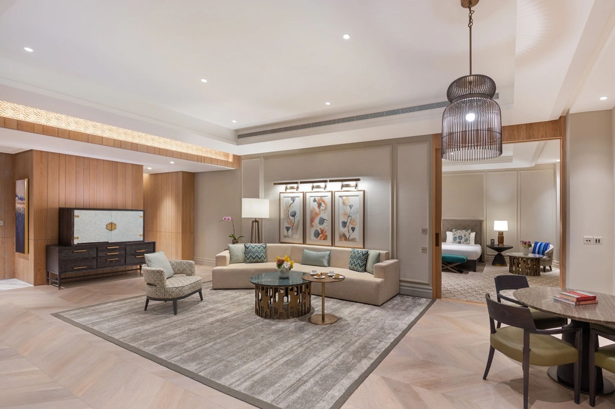 Two Bedroom Premier Sea View Suite suite com sala - sala de estar - suite moderna - suite de luxo - suite ampla