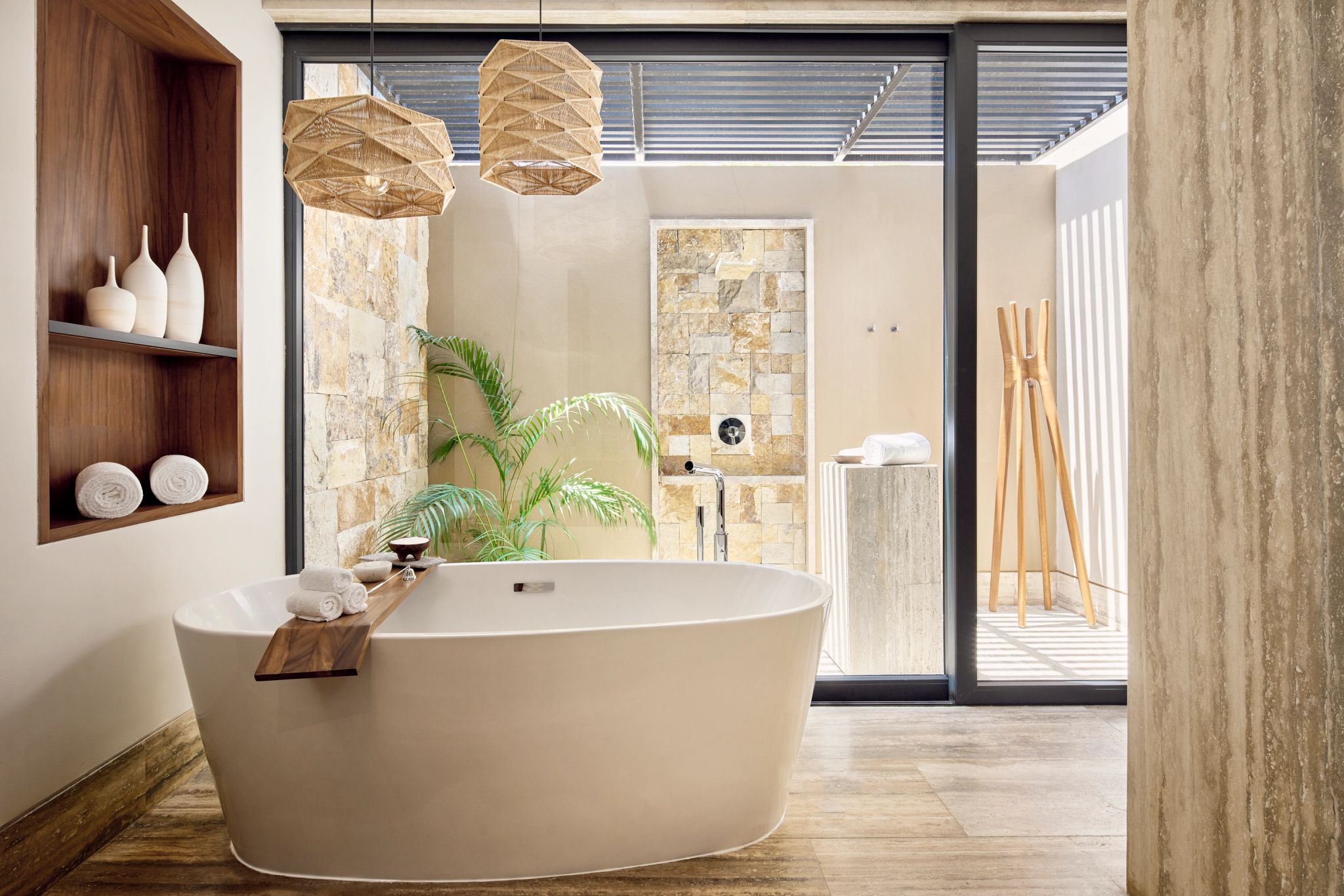 Ocean View King Ground floor Plunge Pool Terrace banheira de luxo – banheira de imersao – banho de banheira - banho relaxante