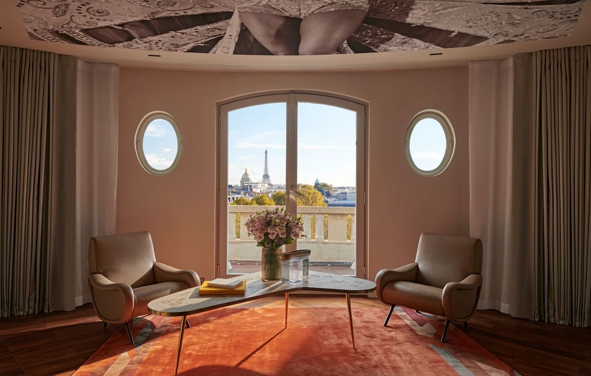 Josephine Baker Suite suite com sala - sala vista paris - terraço privativo