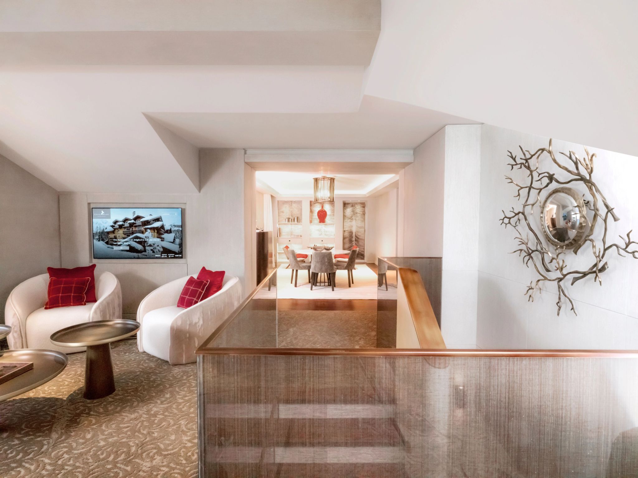 Deluxe Suite sala de estar – sala de jantar – chique