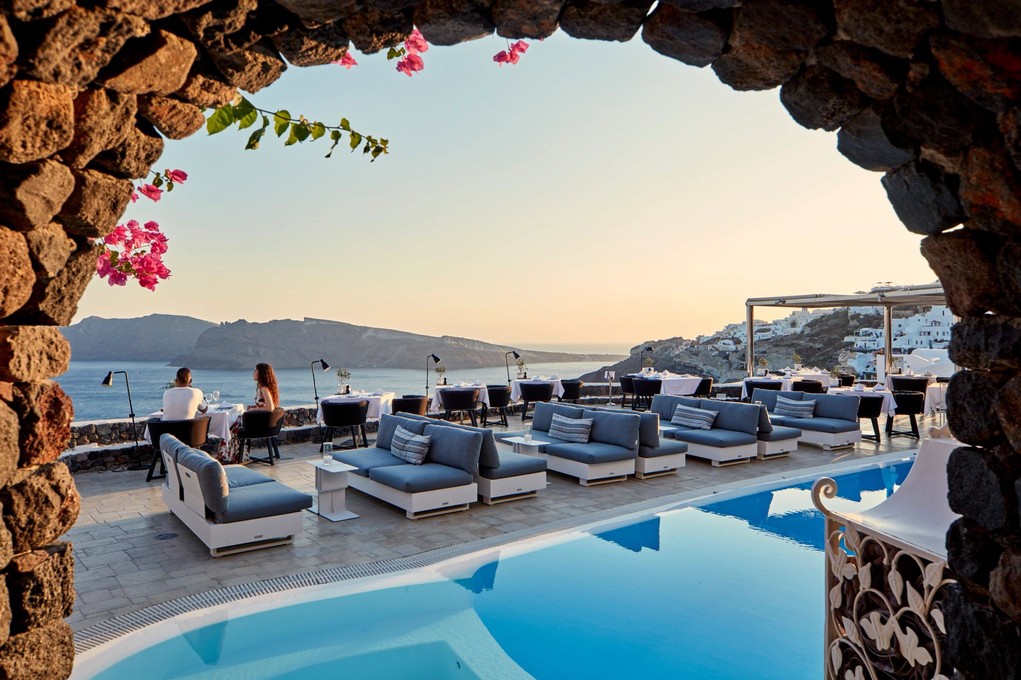 Restaurante Petra restaurante vista mar - restaurante ao ar livre - restaurante beira piscina