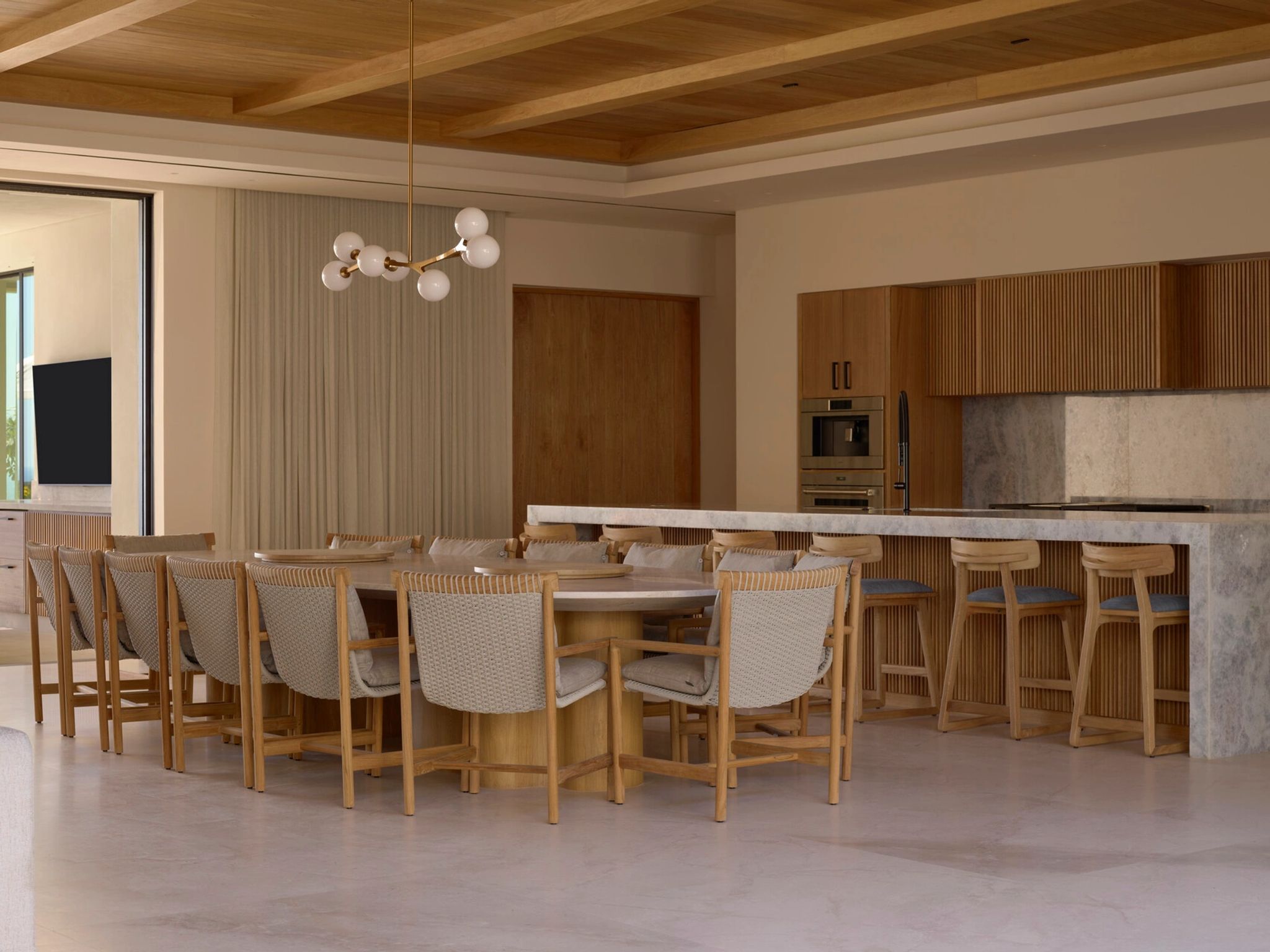 Six Bedroom Estate sala de jantar - area gourmet - jantar em familia