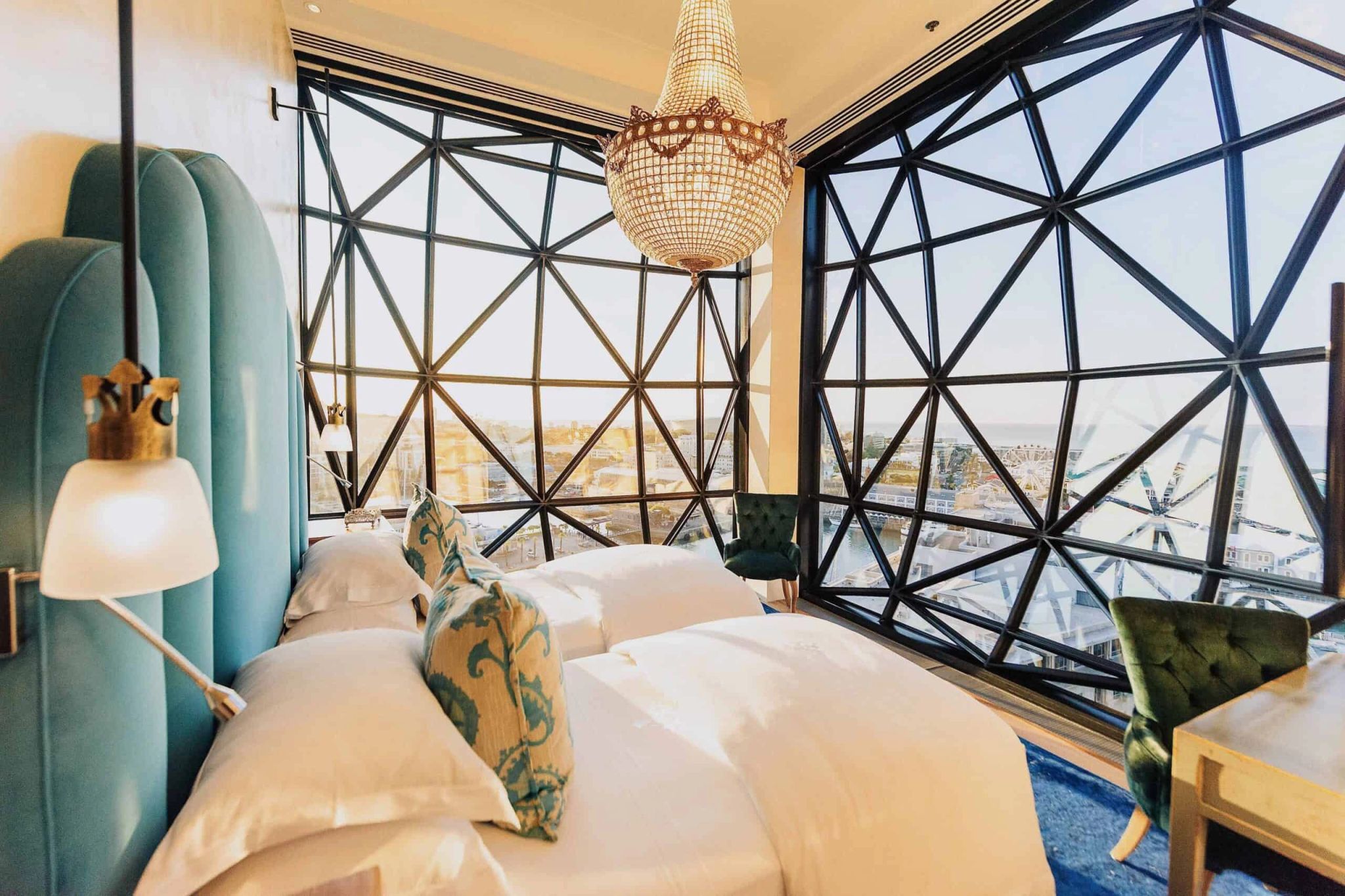 Royal Suite camas solteiro - suite luxo cape town - decoracao contemporanea