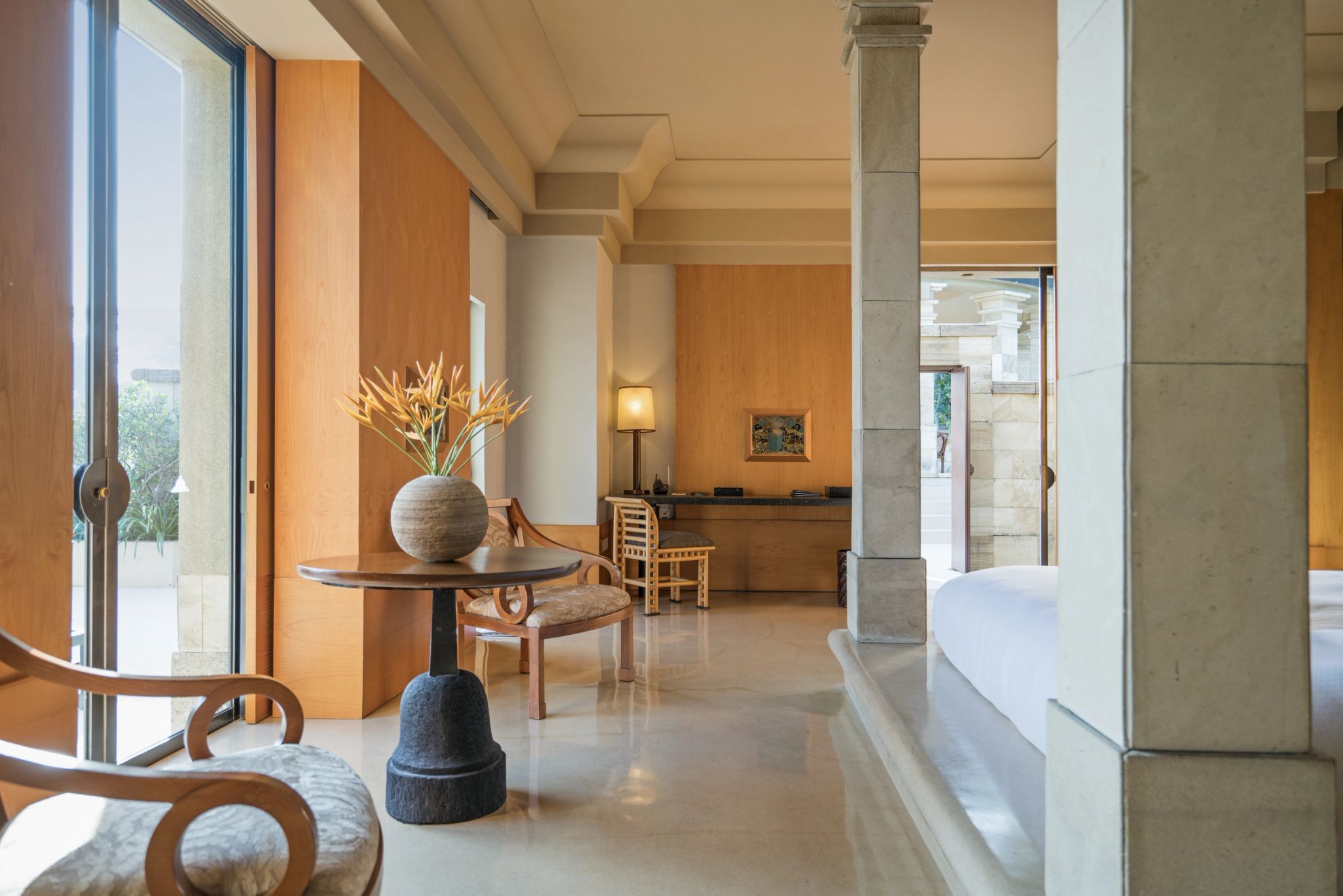 Dalem Jiwo Suite suite ampla - vista panoramica - cama de casal