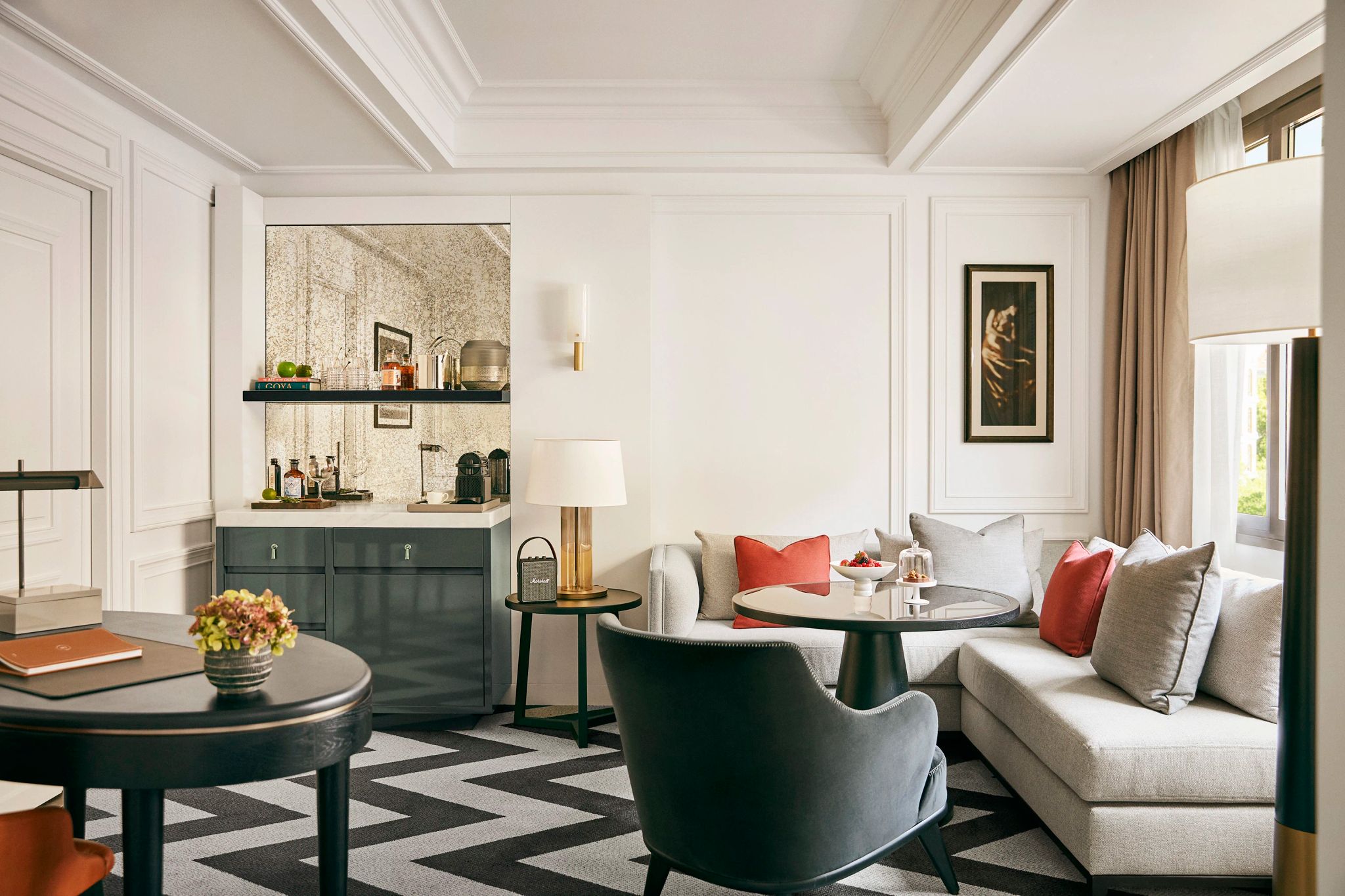 sala de estar da suite - suite de luxo