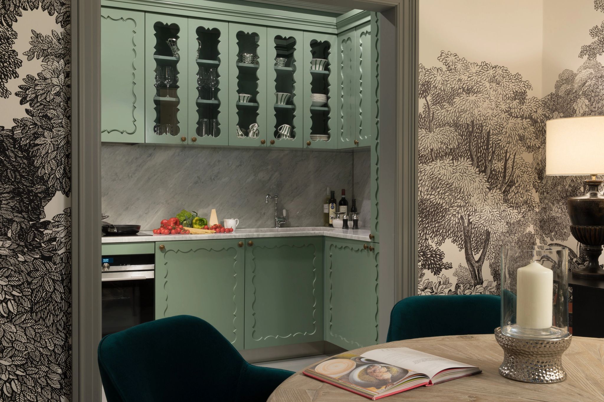 Piranesi Two Bedroom Apartment area gourmet - mesa de jantar - cozinha gourmet