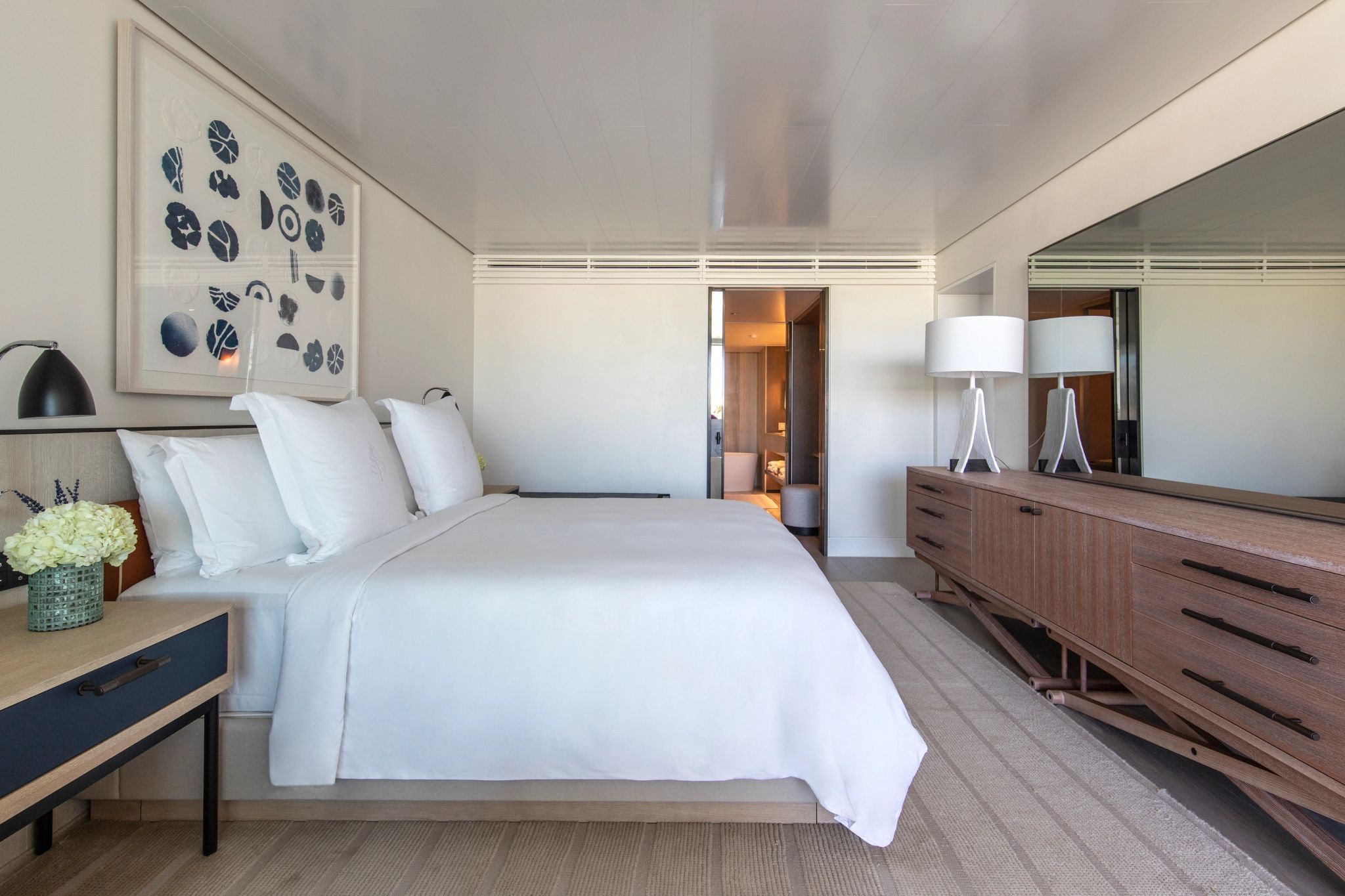 Nafsika Sea View Garden Suite Pool cama king - deocoraçao moderna - quarto moderno