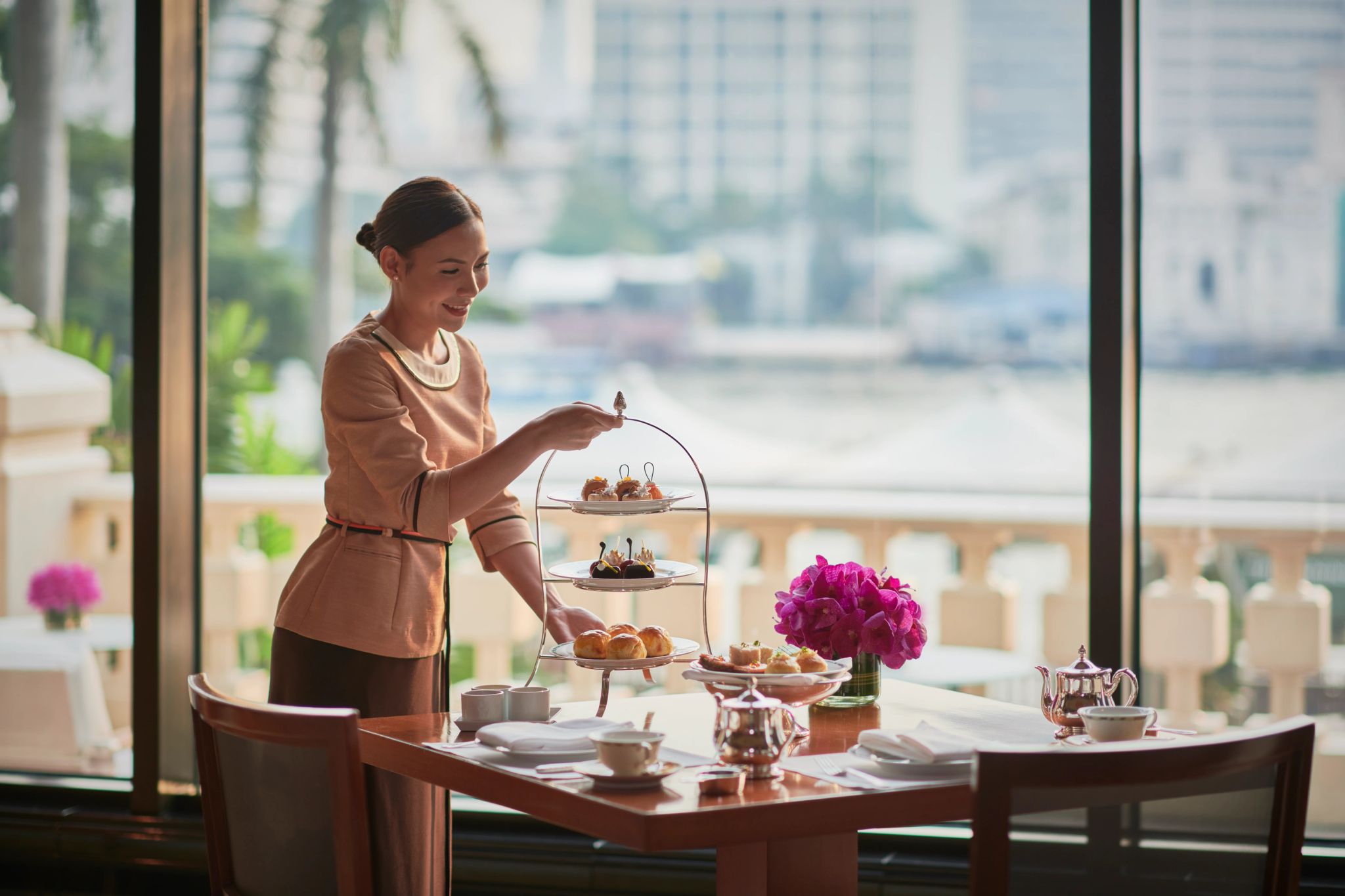 chá da tarde - chá da tarde classico - culinaria gourmet - restaurante com vista