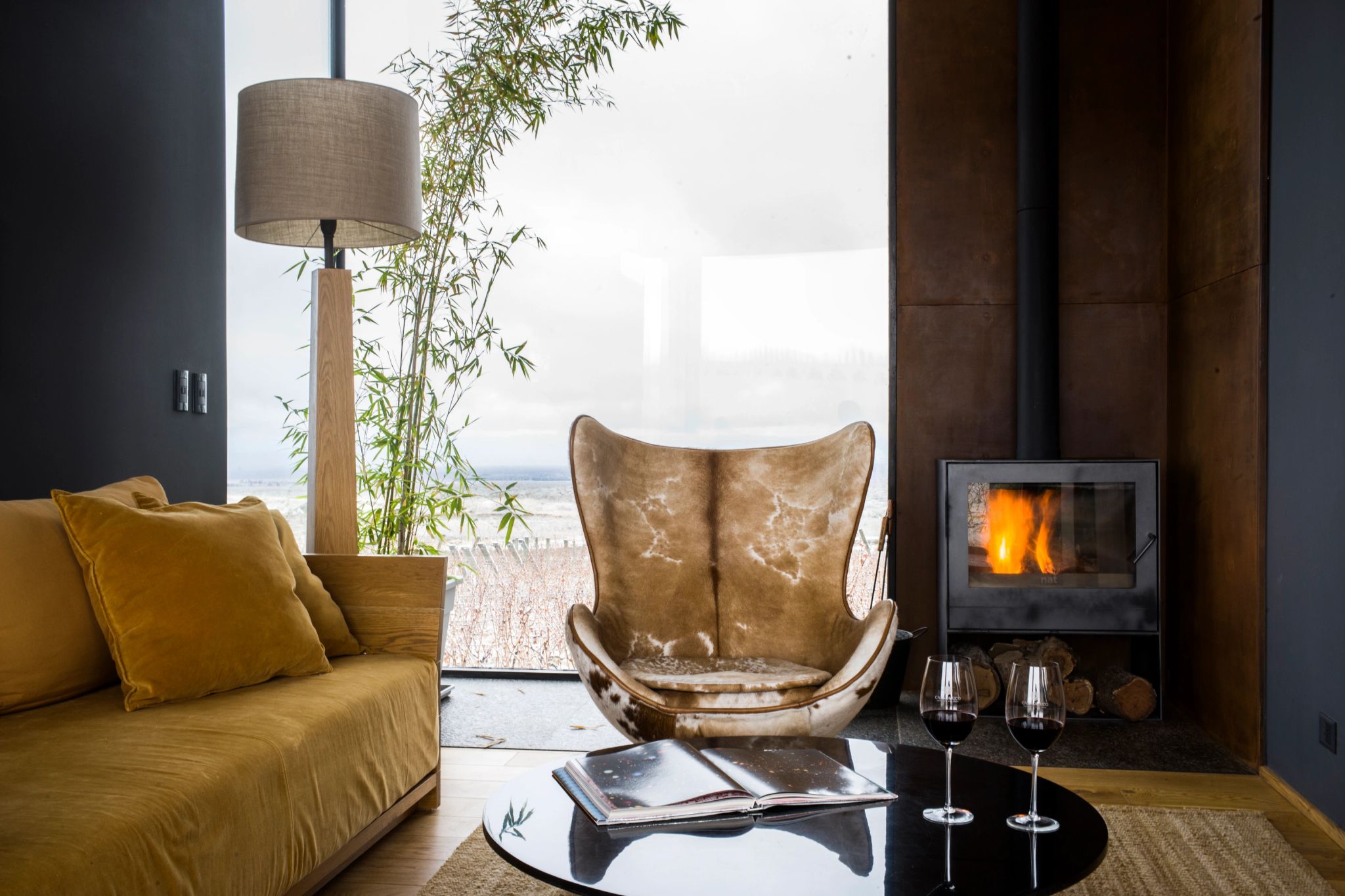 One Bedroom Villa sala de estar - lareira - decoracao de luxo