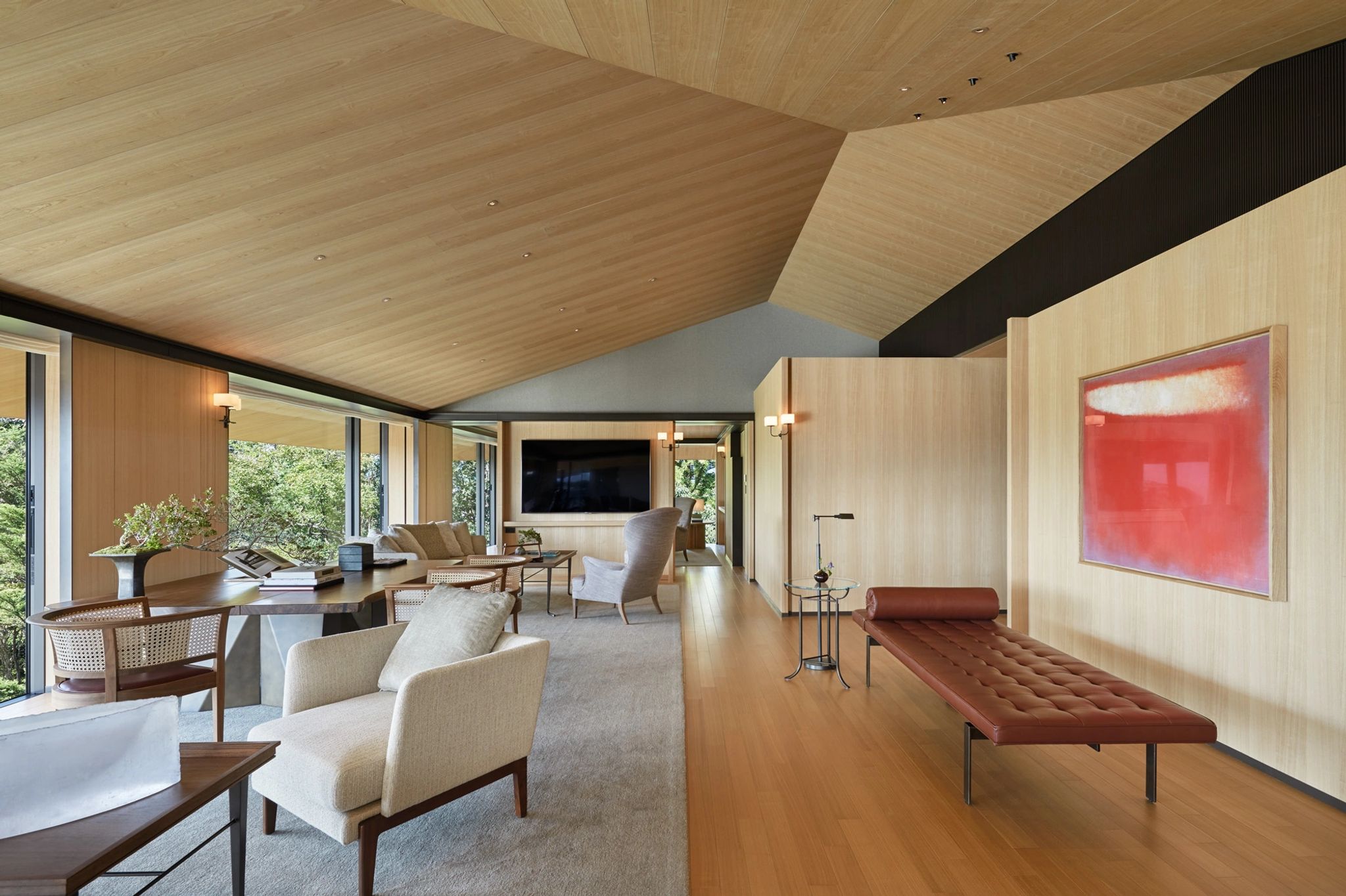 Pagoda House arquitetura de luxo – sala de estar – decoraçao moderna