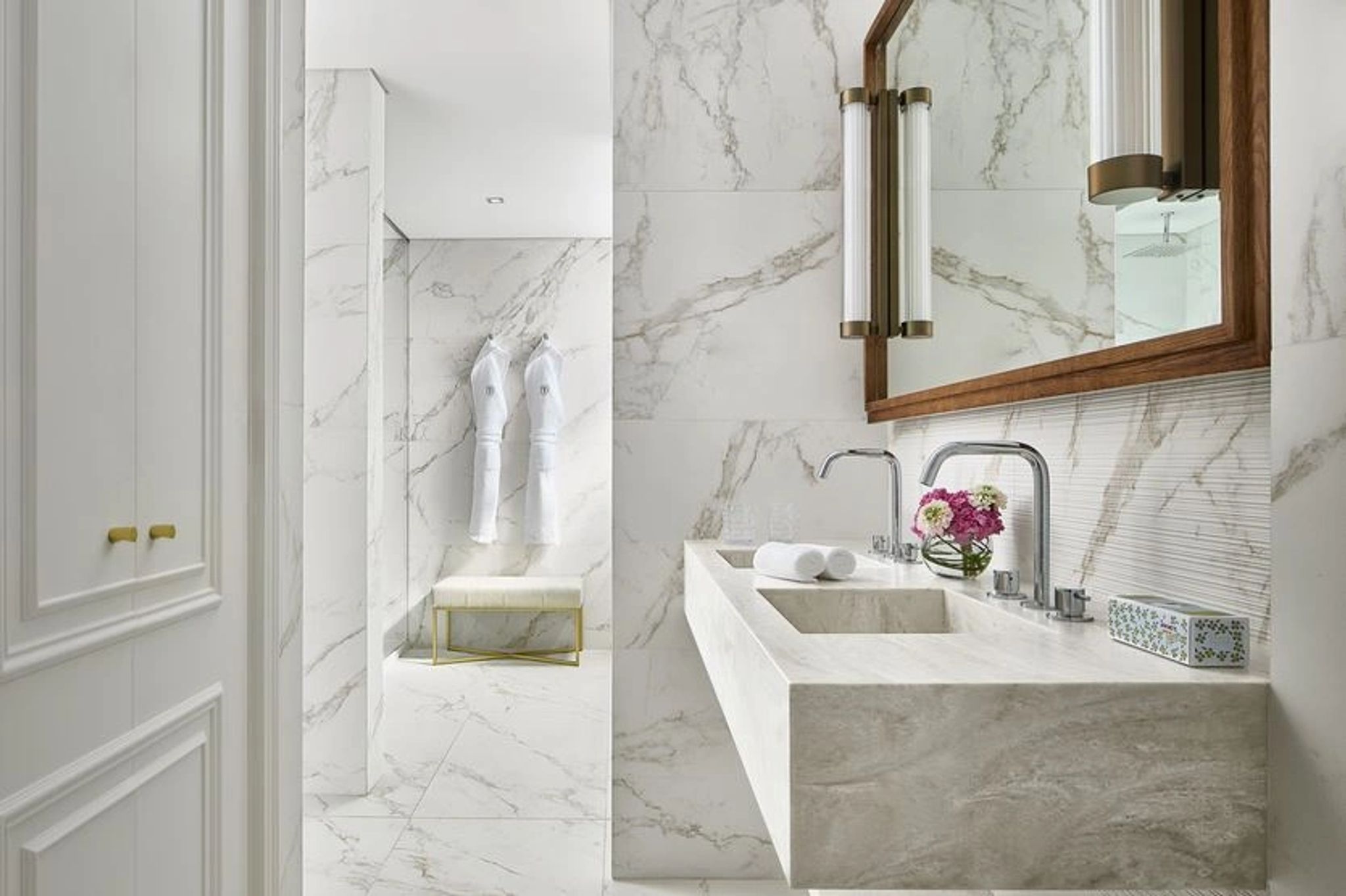 Signature Executive Suite banheiro de luxo - banho premium - decoracao marmore