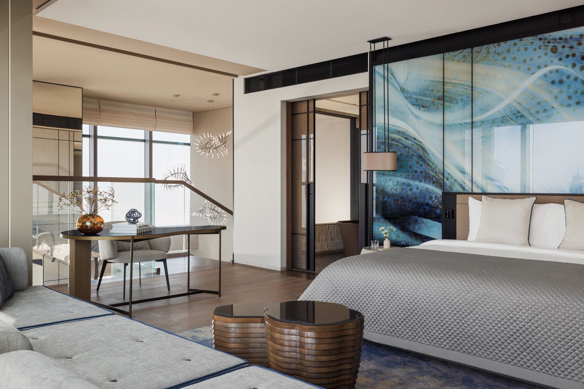 mesa de escritorio – suite ampla – decoraçao de luxo