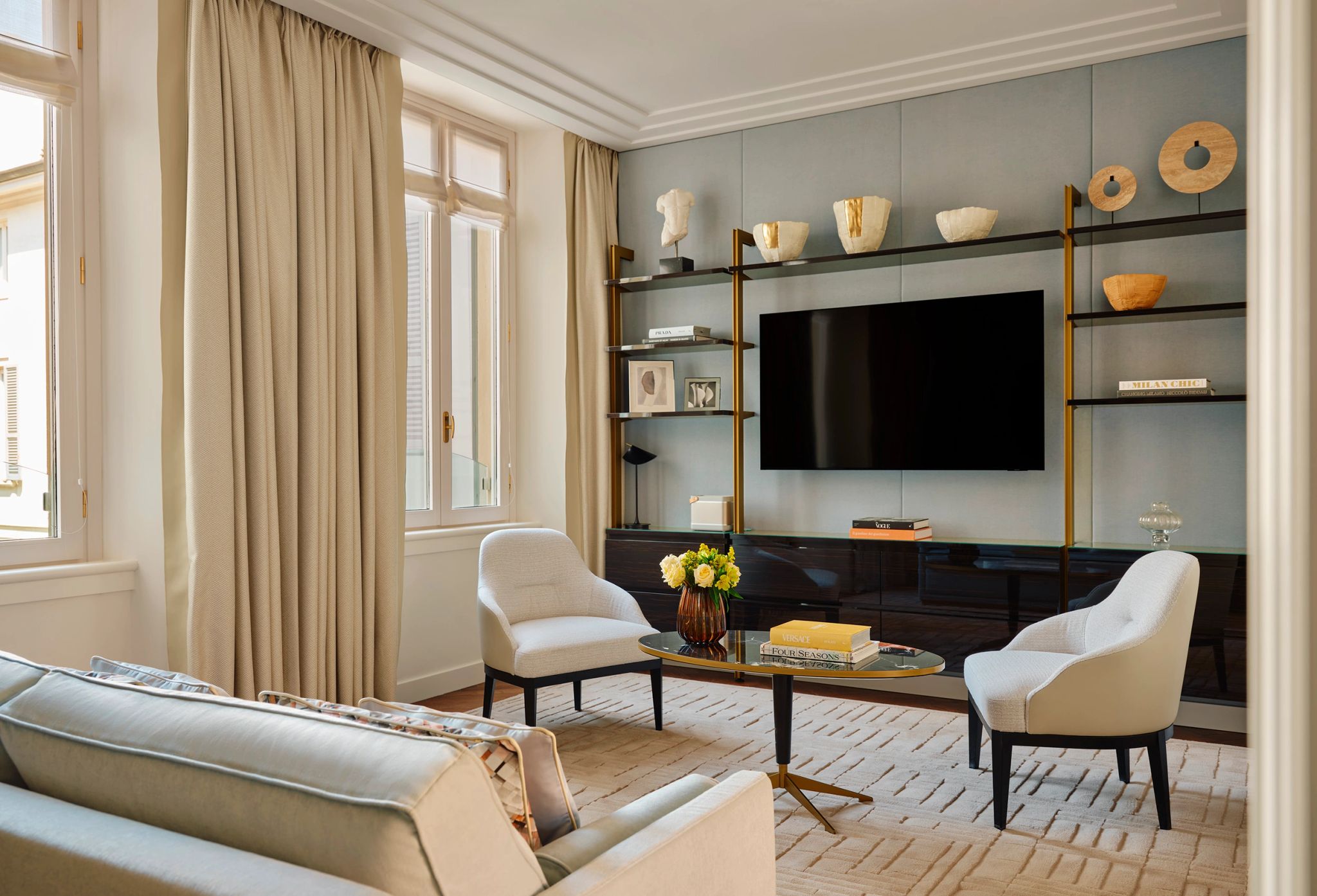 Executive Suite sala de tv - sala moderna - design moderno - suite com sala