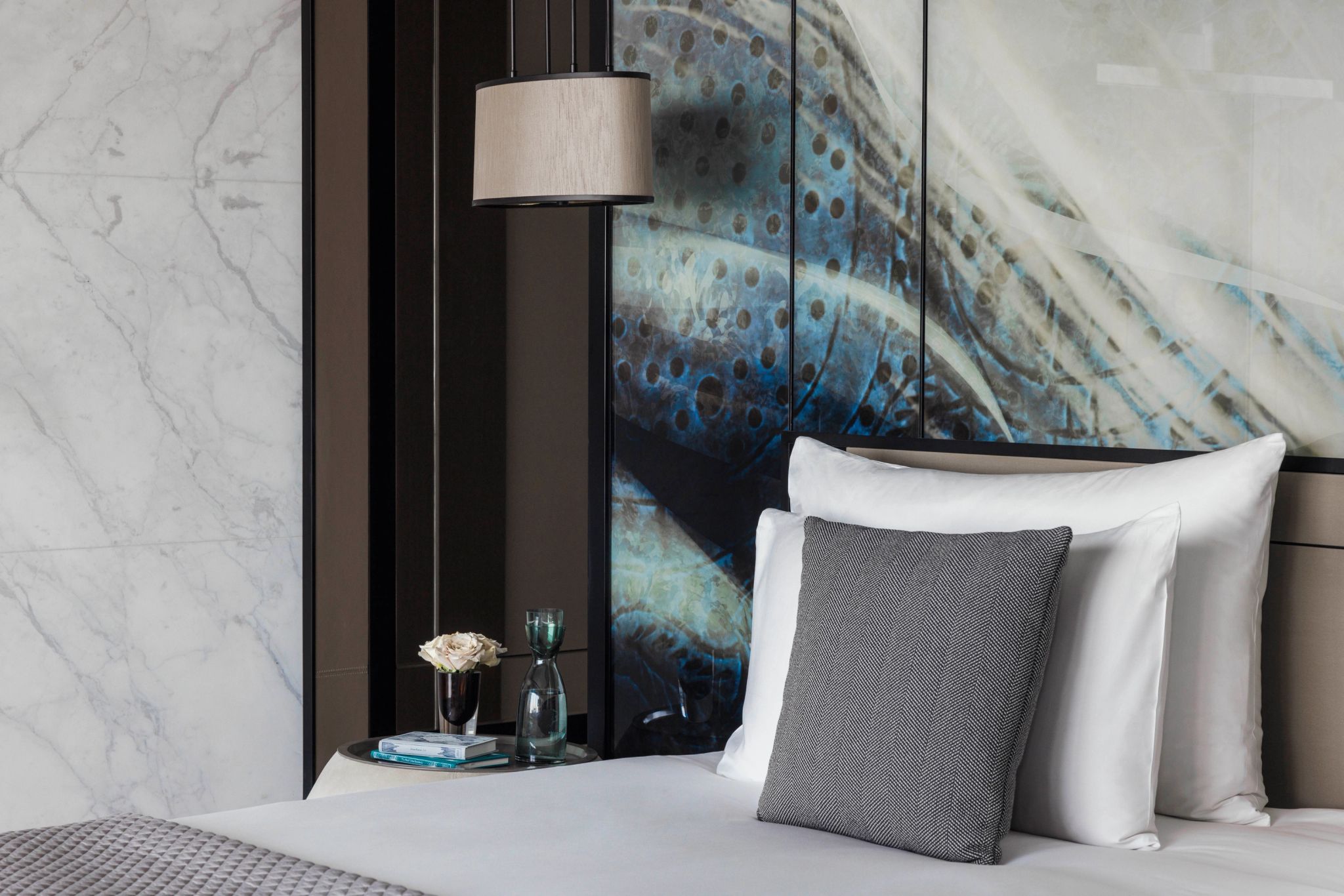 decoraçao moderna – quarto de luxo - cama queen