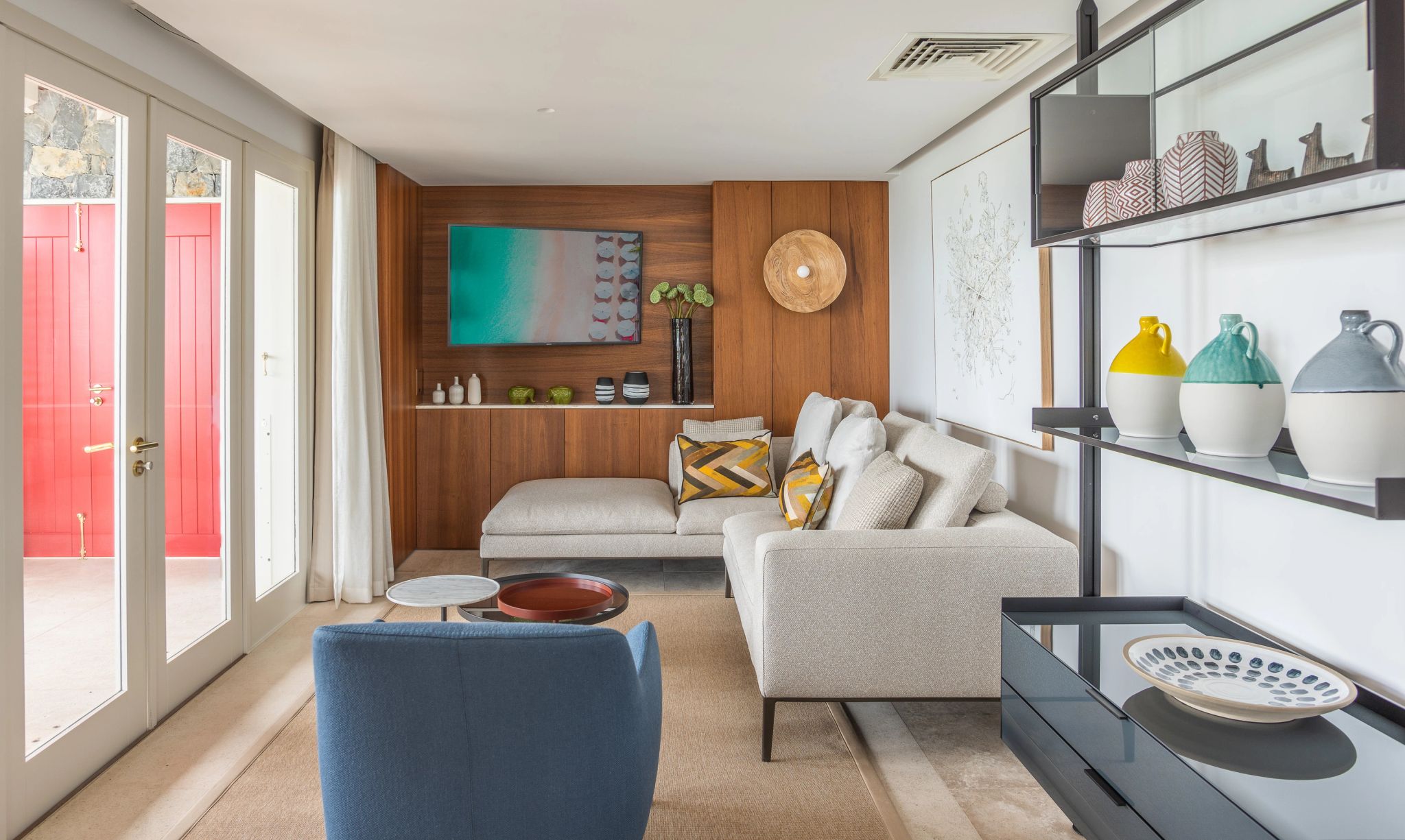 Diamond Suite Waterlily - Jeanne Le Menn sala da suite - decoracao com arte - sofa de luxo