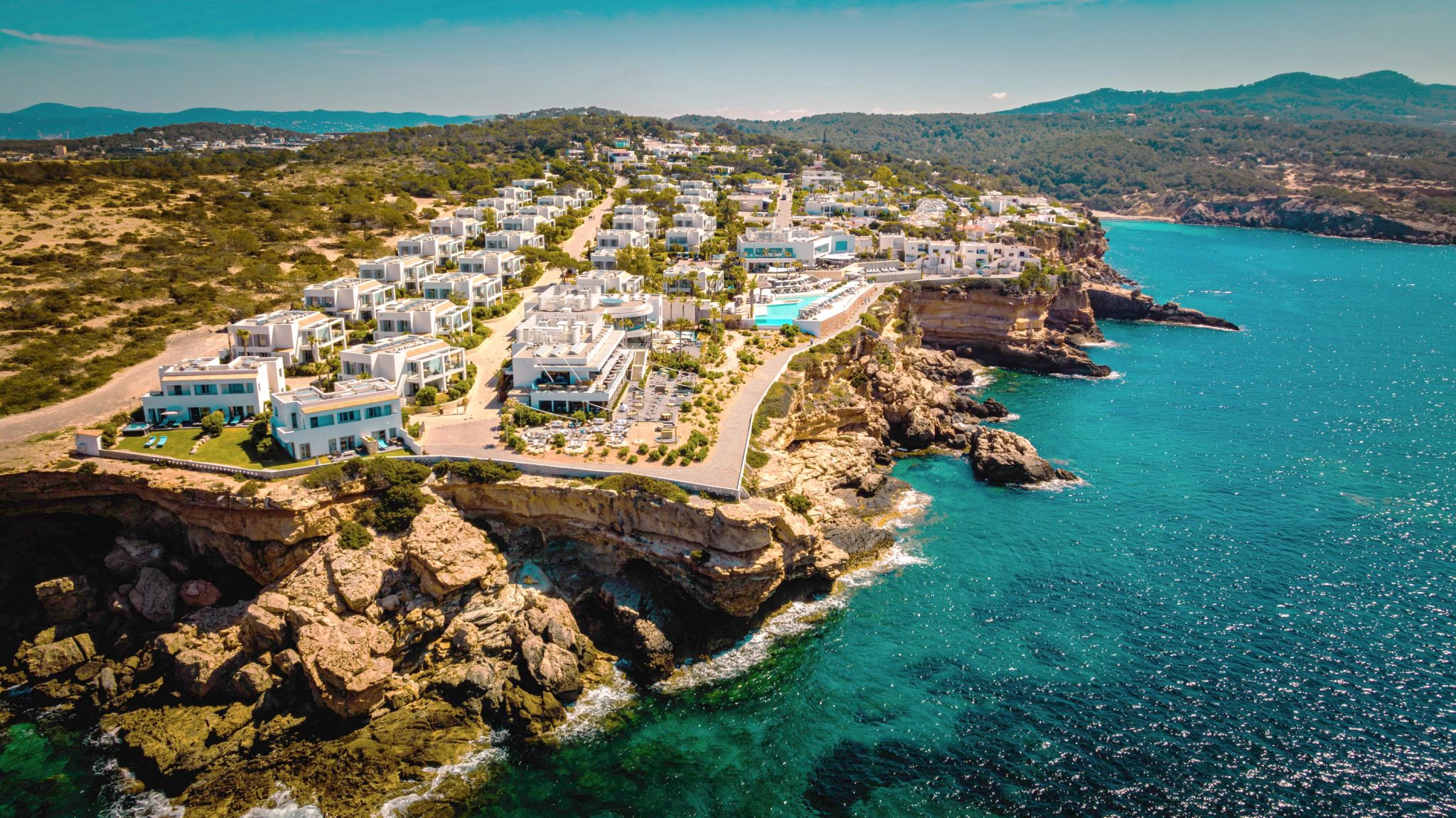 7Pines Resort Ibiza hotel de luxo - ibiza- vista panoramica do mar