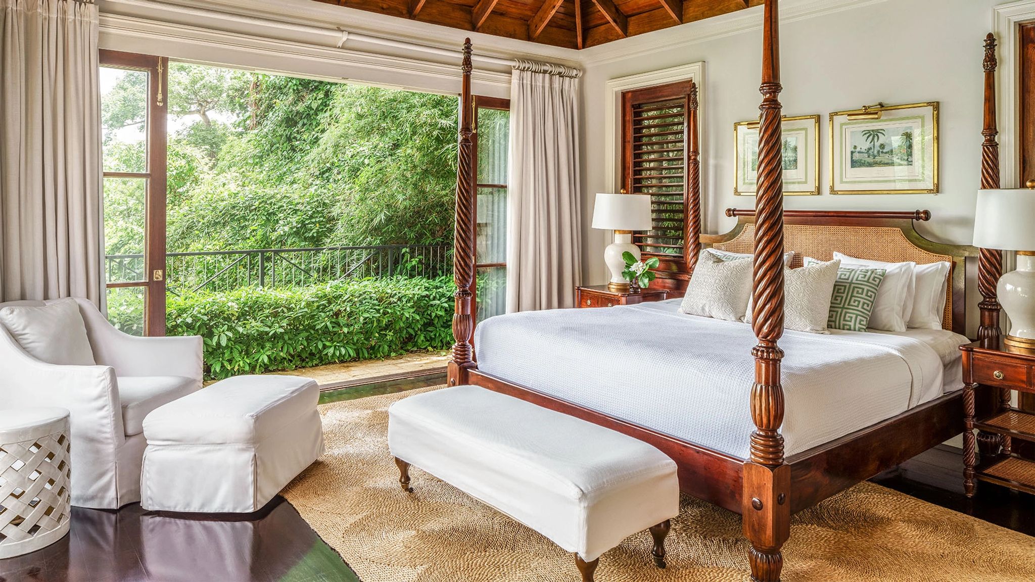 Estate Villa design rustico - cama king - quarto casal - quarto de luxo