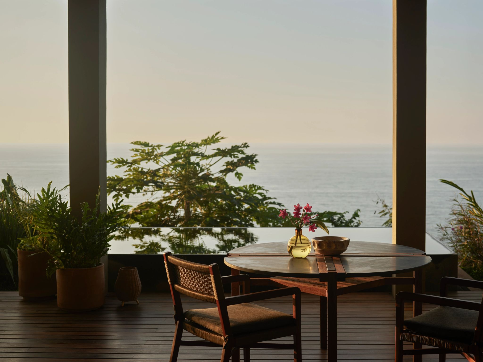 terraco privativo - vista panoramica - jantar ao ar livre