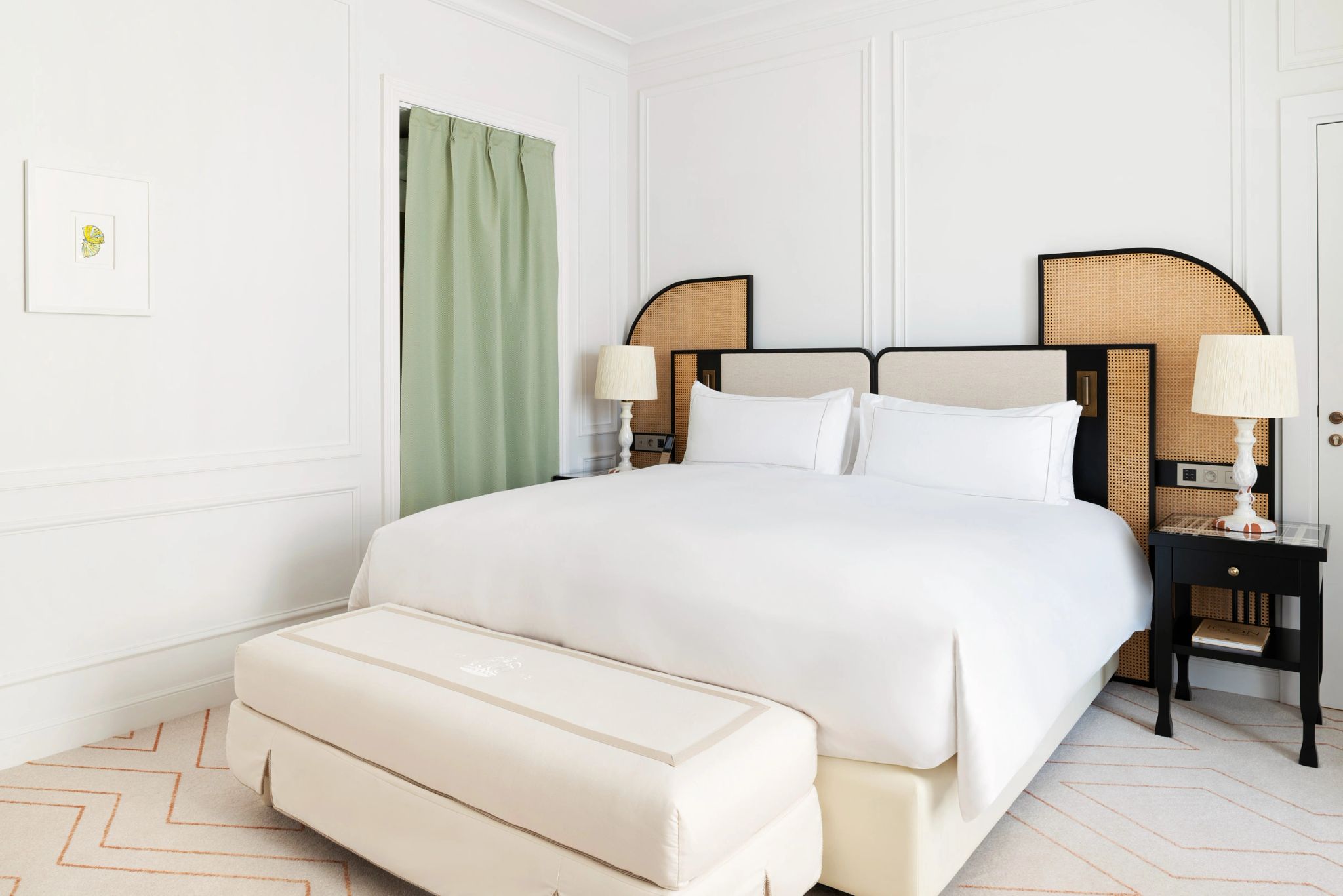 quarto de hotel - quarto casal - quarto vista cannes