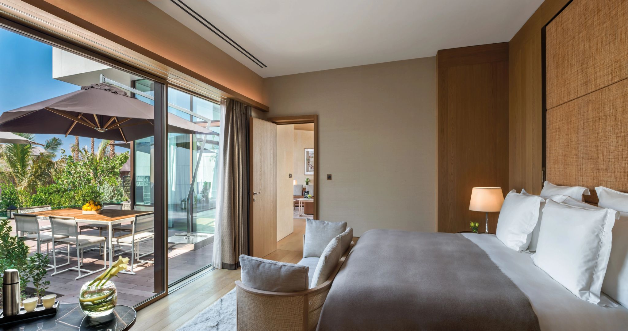 vila de luxo - cama casal - atmosfera romantica
