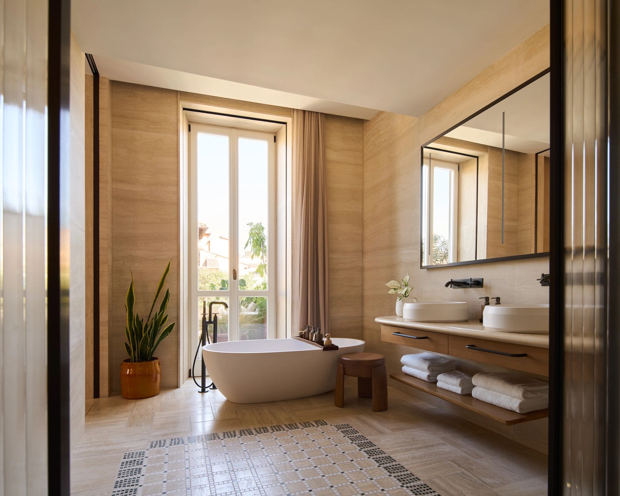 Terrace Junior Suite banheiro de luxo - banheira de imersao - vista panoramica