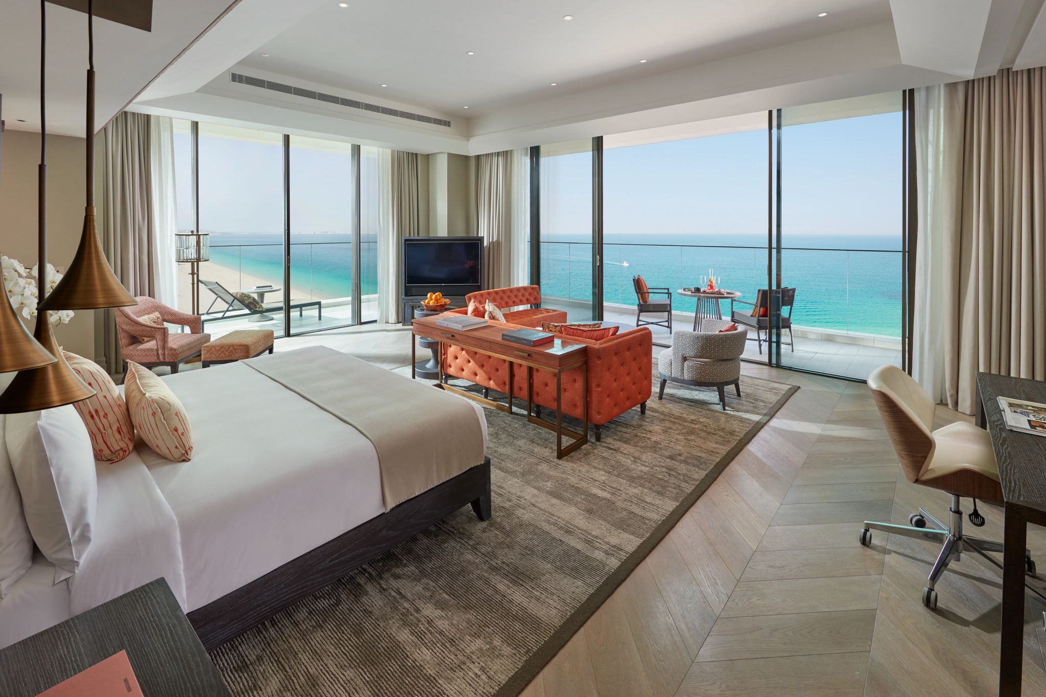 Mandarin Seafront Suite suite vista mar – suite com sala – sala de estar - suite frente mar - suite de luxo